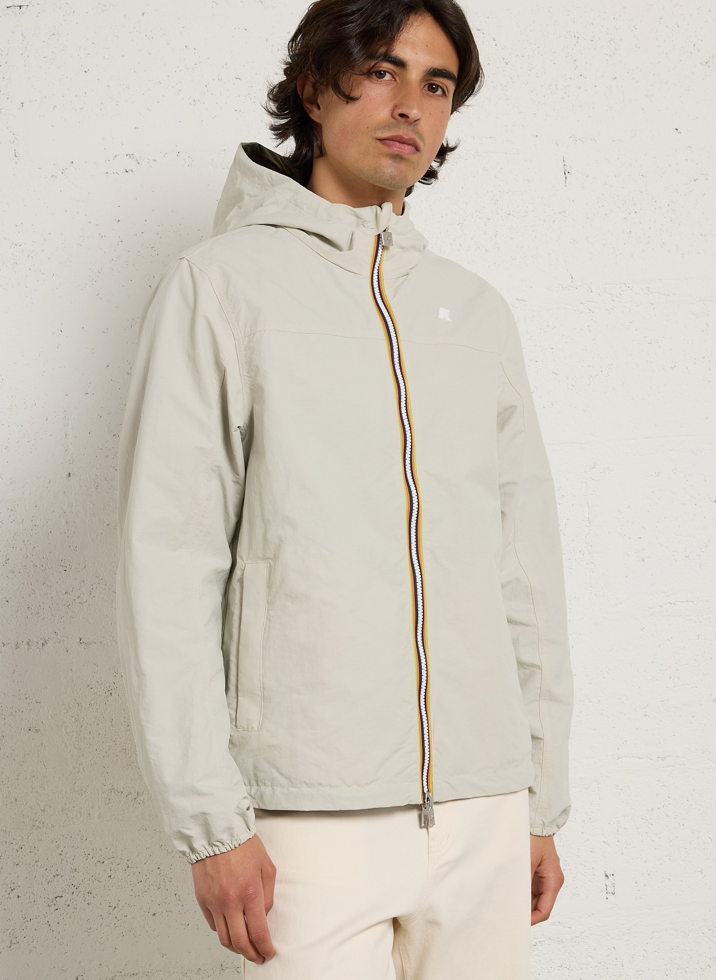 Hooded jacket K-WAY Beige