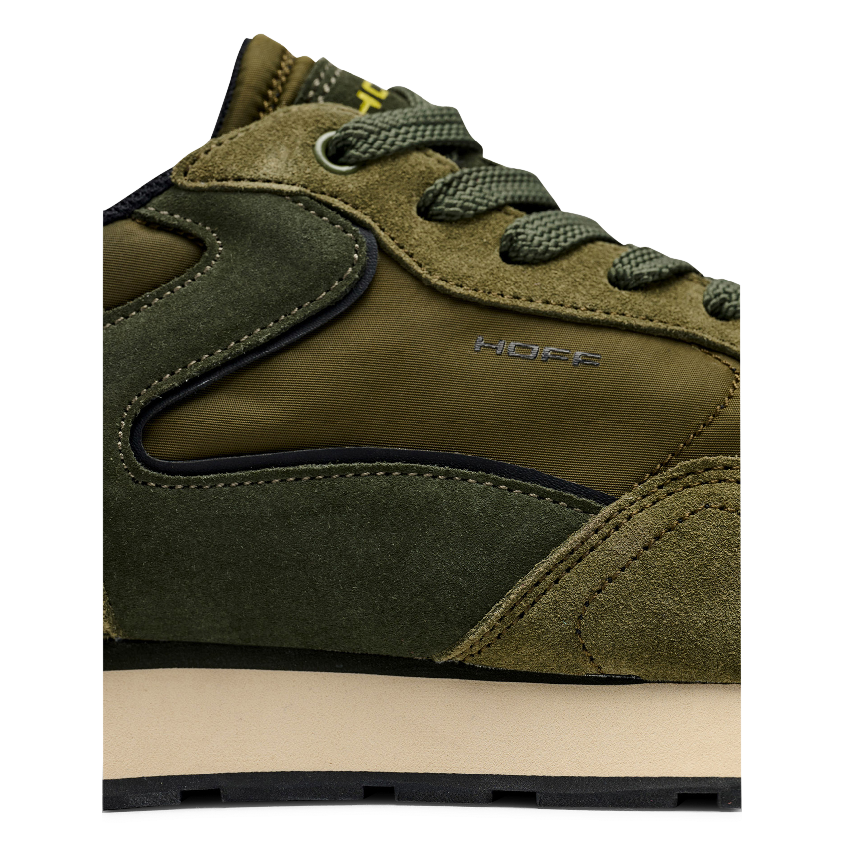 Niedrige Sneaker aus Leder-Mix HOFF Grun