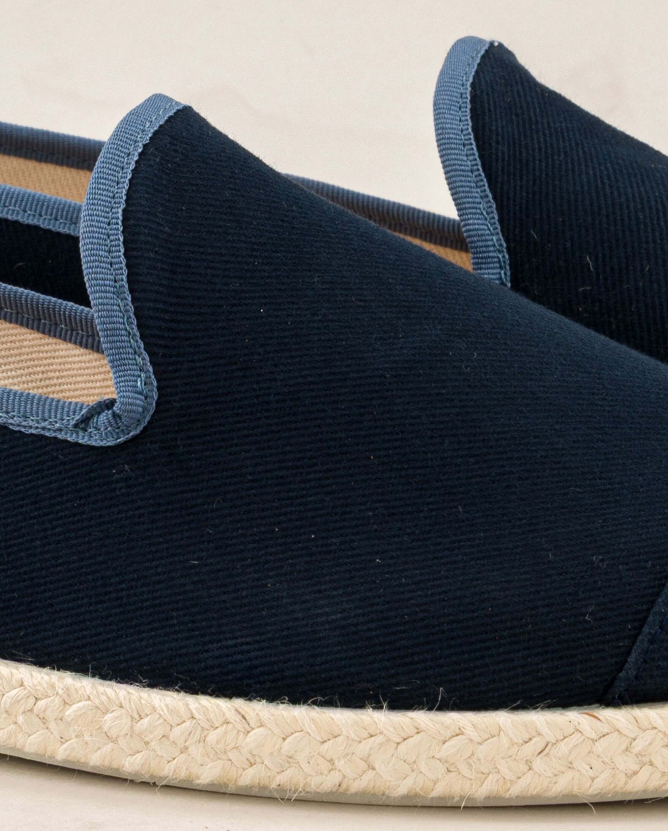 Men's espadrilles cenitz, recycled cotton navy indigo ANGARDE Blue