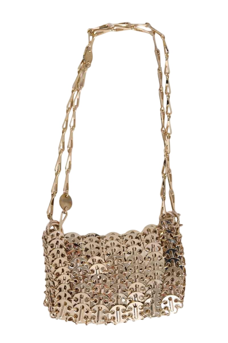 Shoulder bag nano 1969 PACO RABANNE - Seconde Main Golden