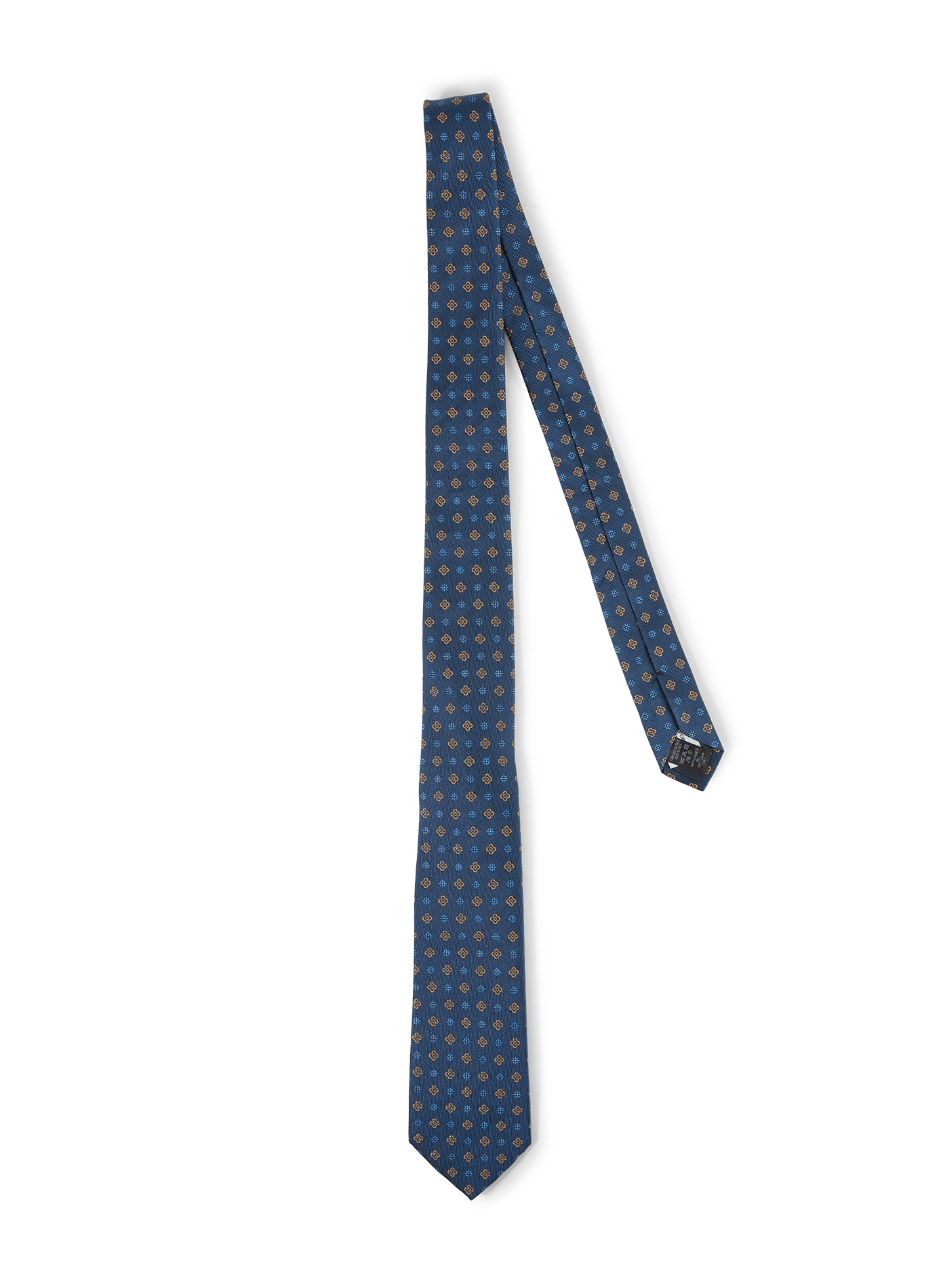 Printed silk tie AU PRINTEMPS PARIS Blue