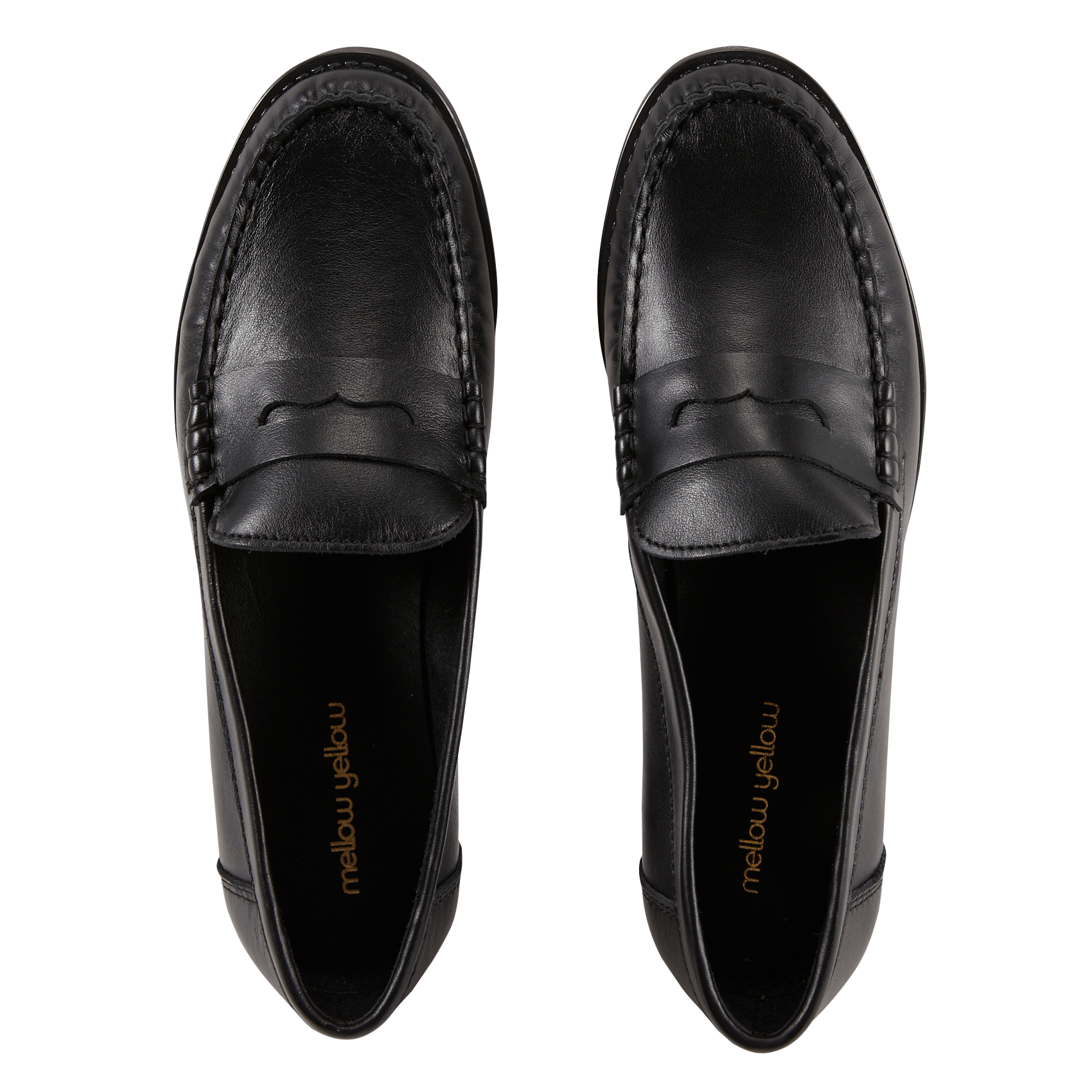 Leren mocassins | Zwart MELLOW YELLOW Dames