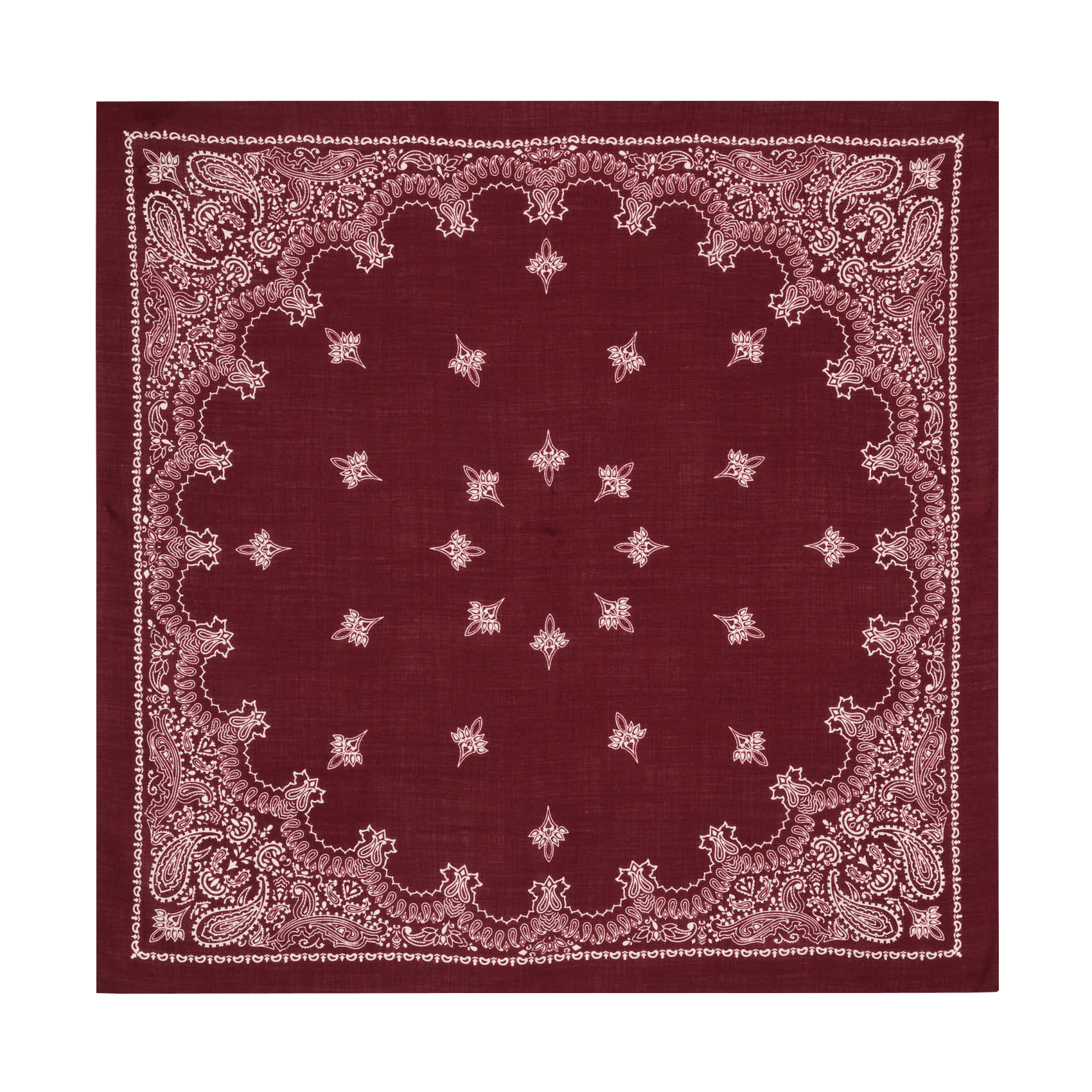 Wollen foulard met print DESTIN Rood