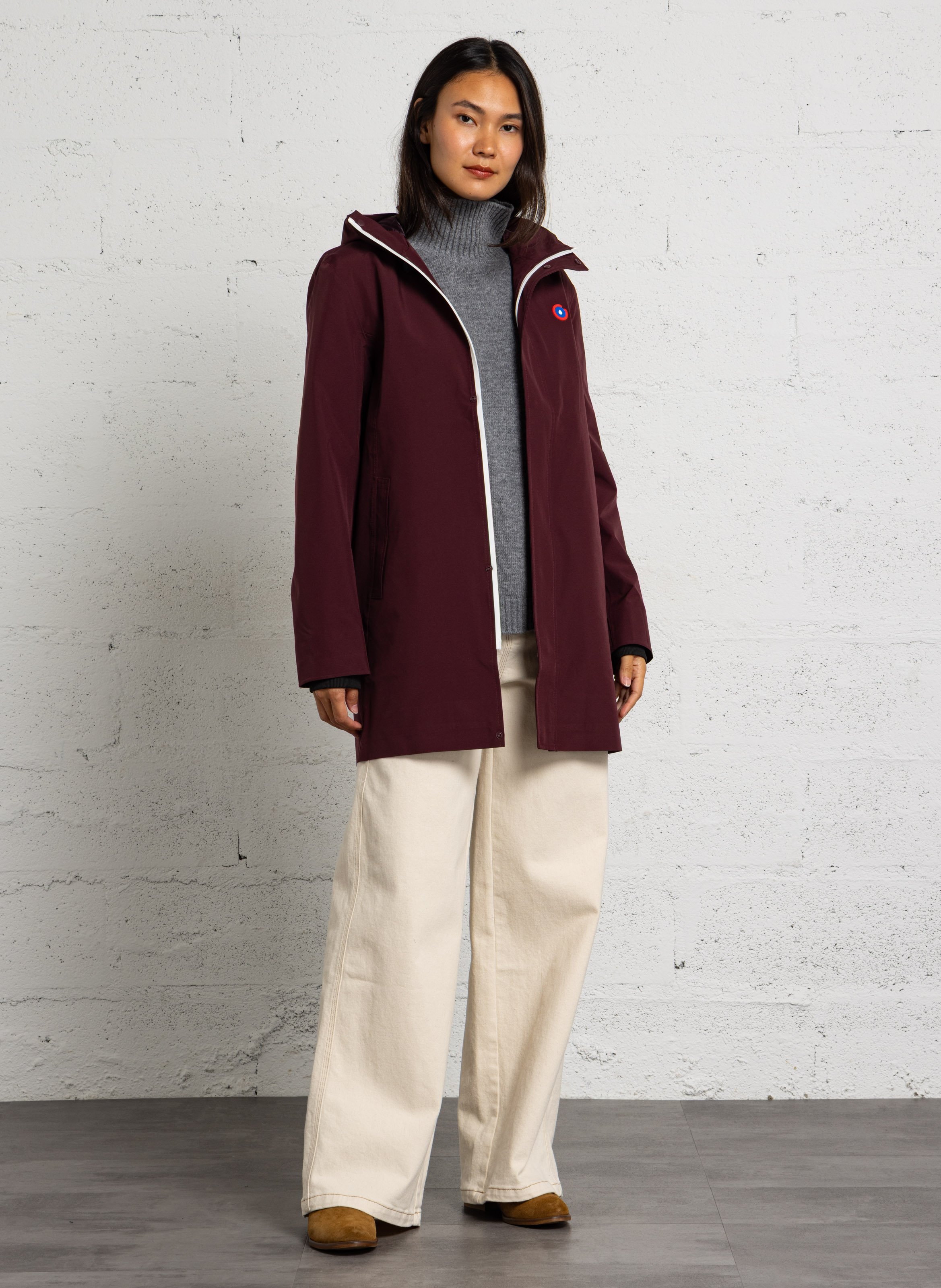 Parka droite à capuche FLOTTE