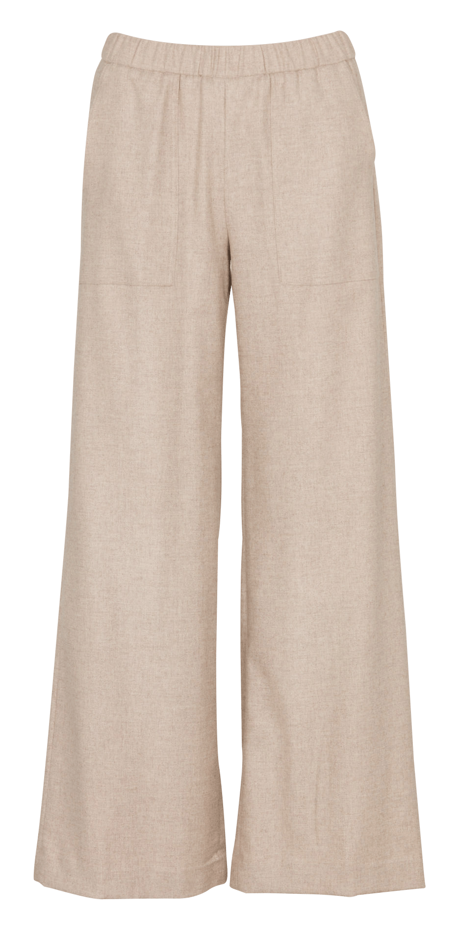Weite Hose aus Wollmix DIEGA Beige