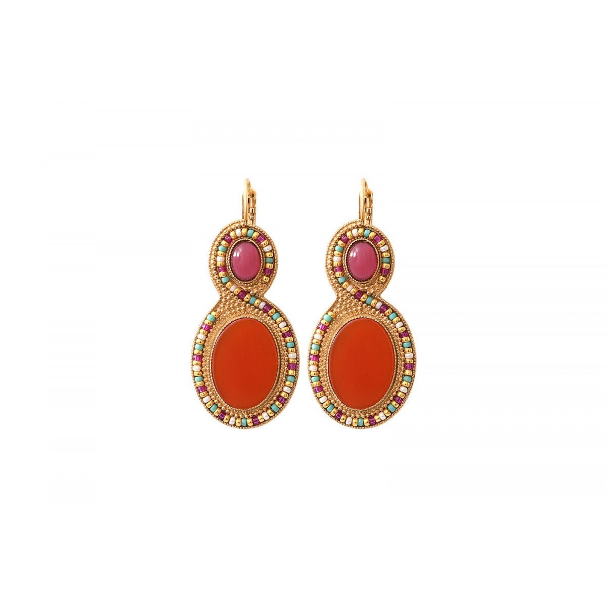 Sleeper earrings | Orange SATELLITE PARIS Women