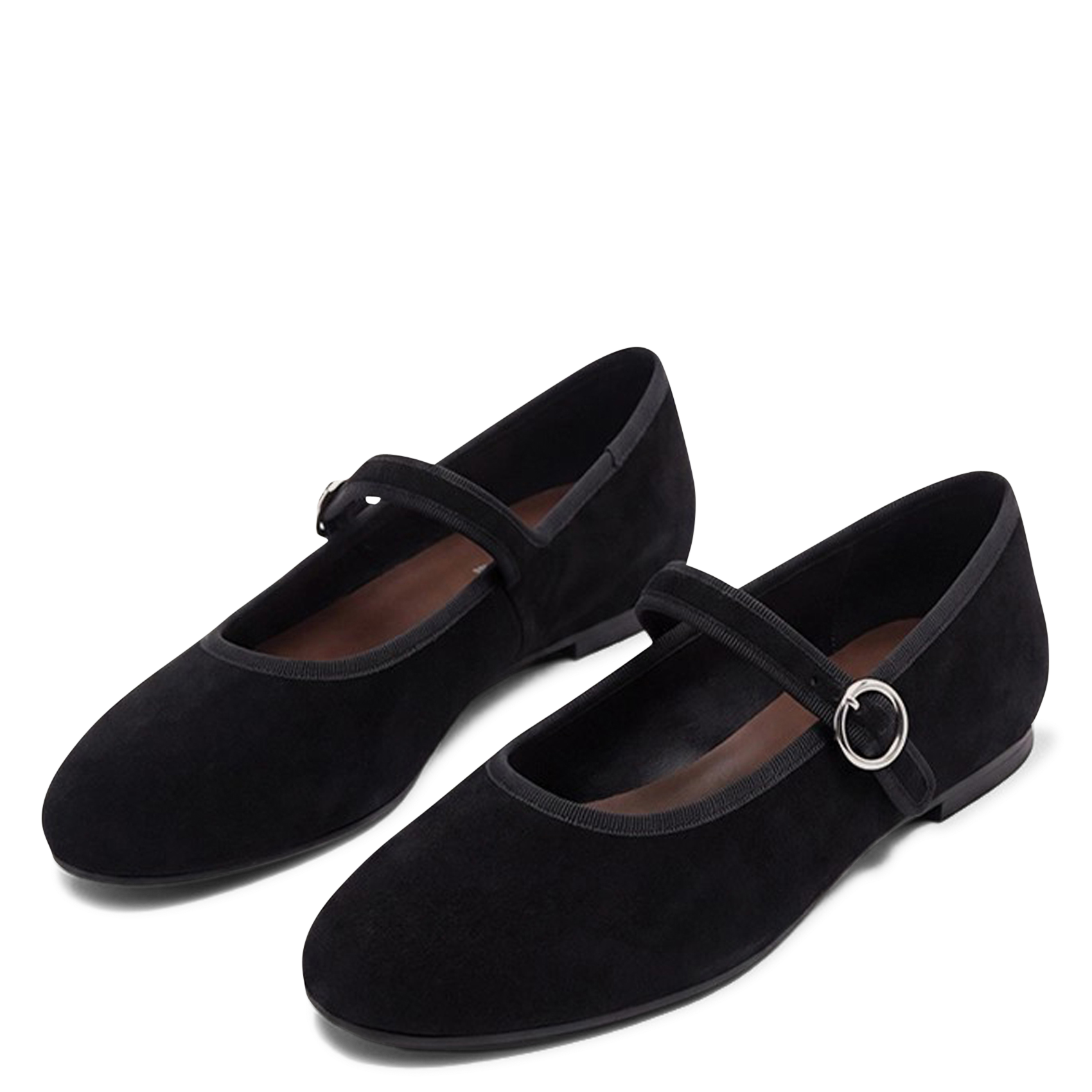 Suèdeleren ballerina's | Zwart JONAK Dames