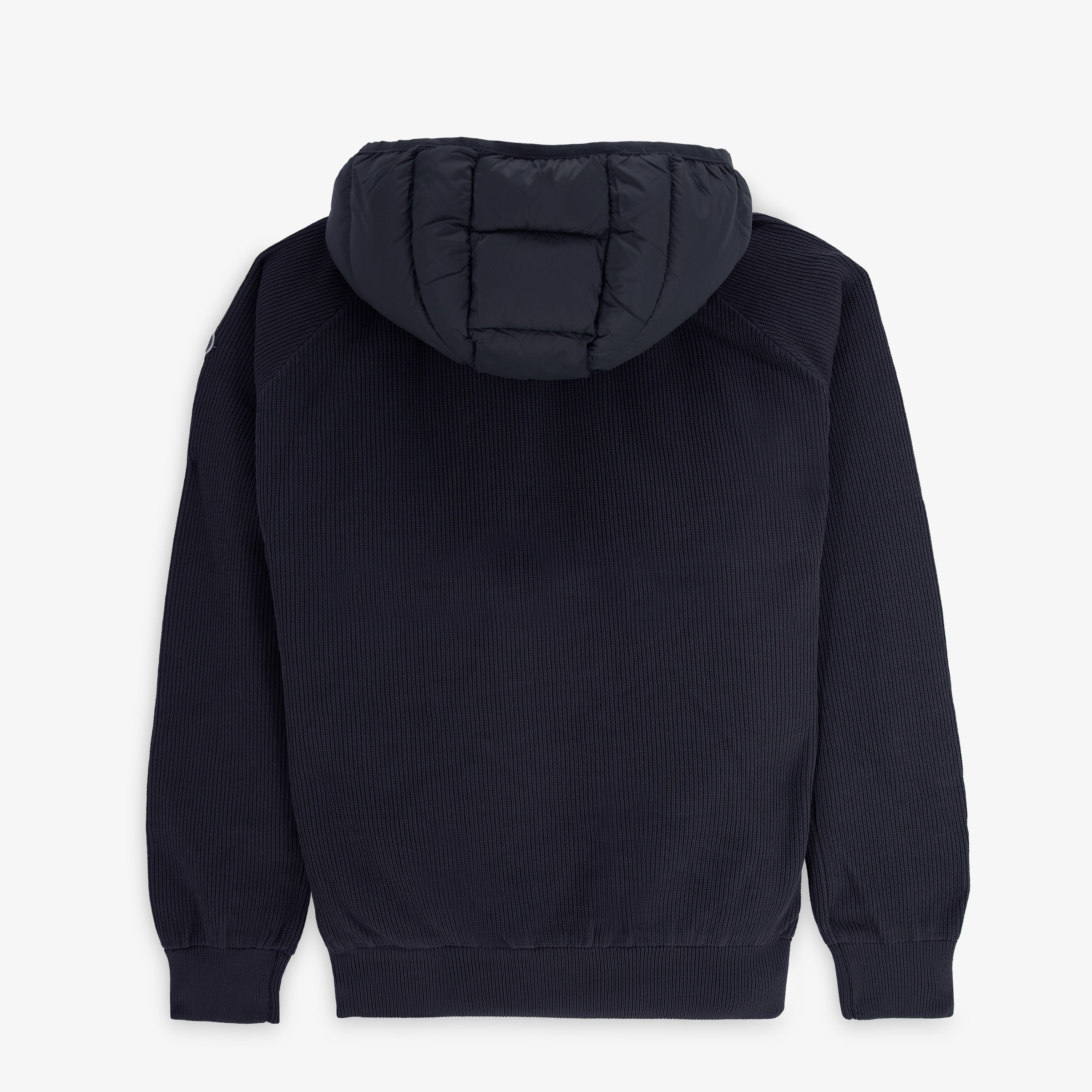 Hooded parka with a quilted front SERGE BLANCO Blue
