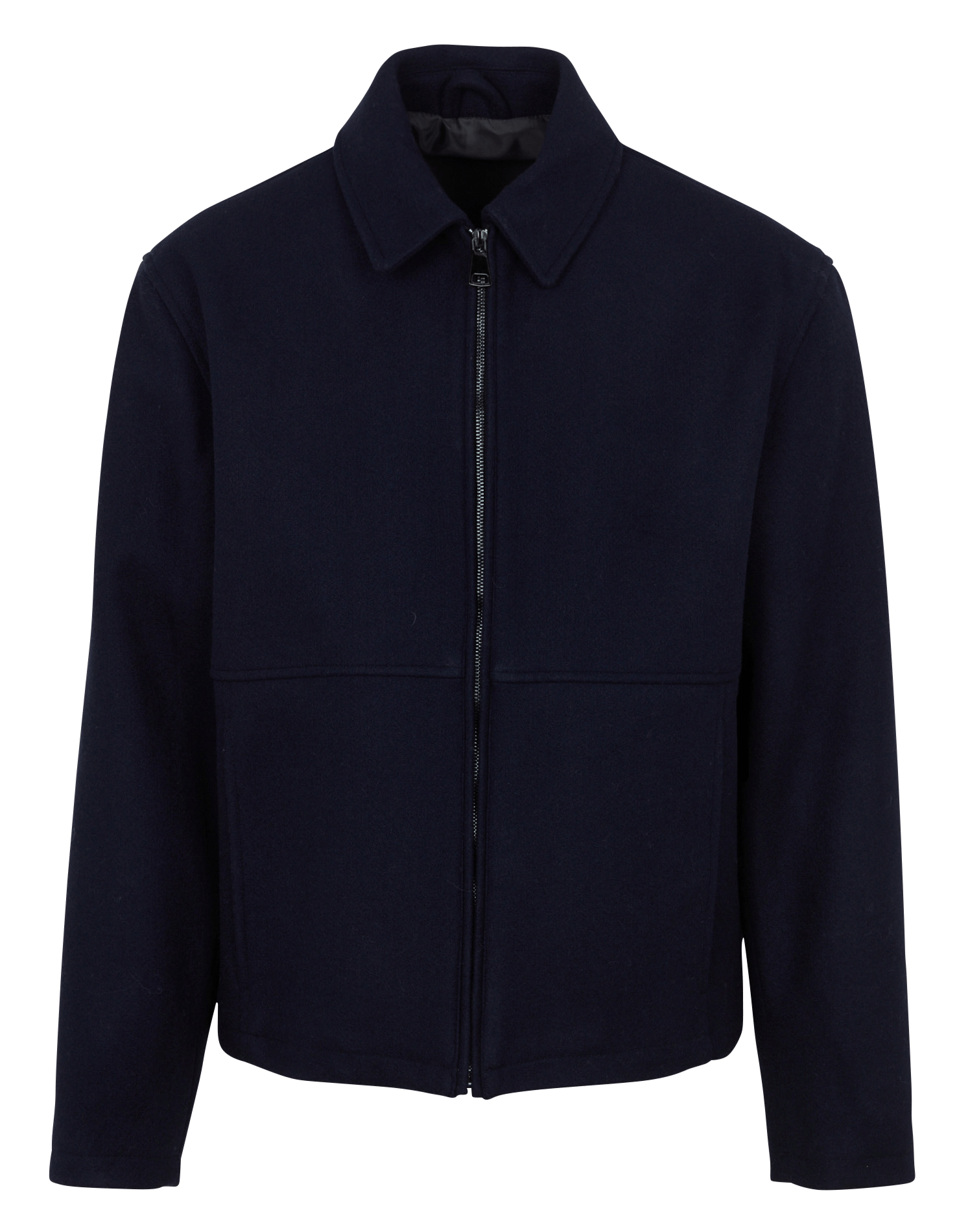 Effen rechte mantel met klassieke kraag IMPERIAL Blauw