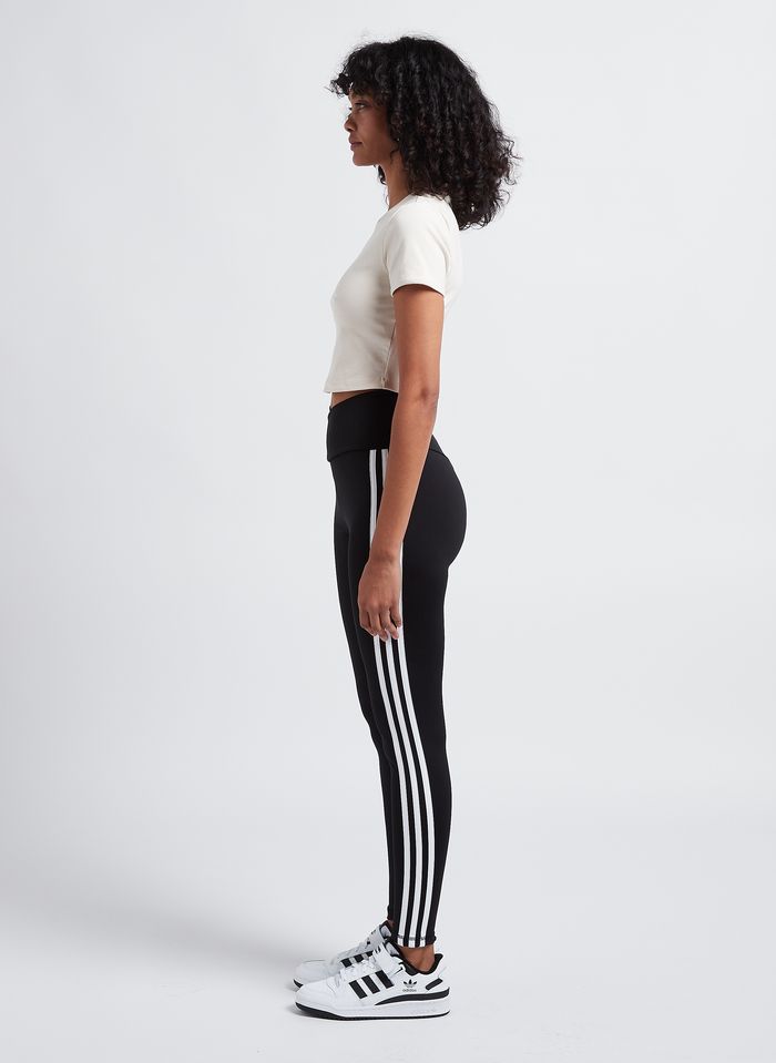 Leggings Mit Seitlichen Streifen Black Adidas - Damen