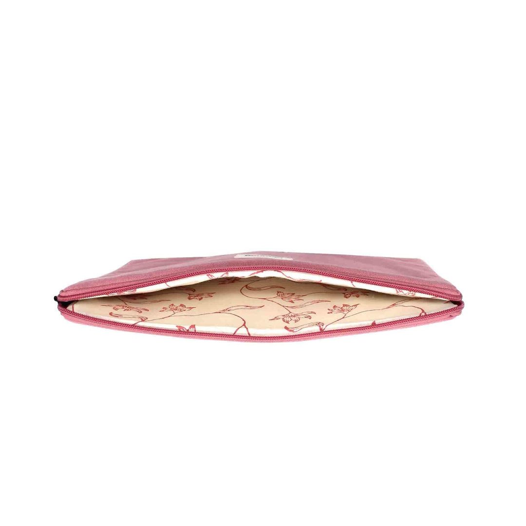 Cotton laptop sleeve with shock-absorbing foam HINDBAG Pink