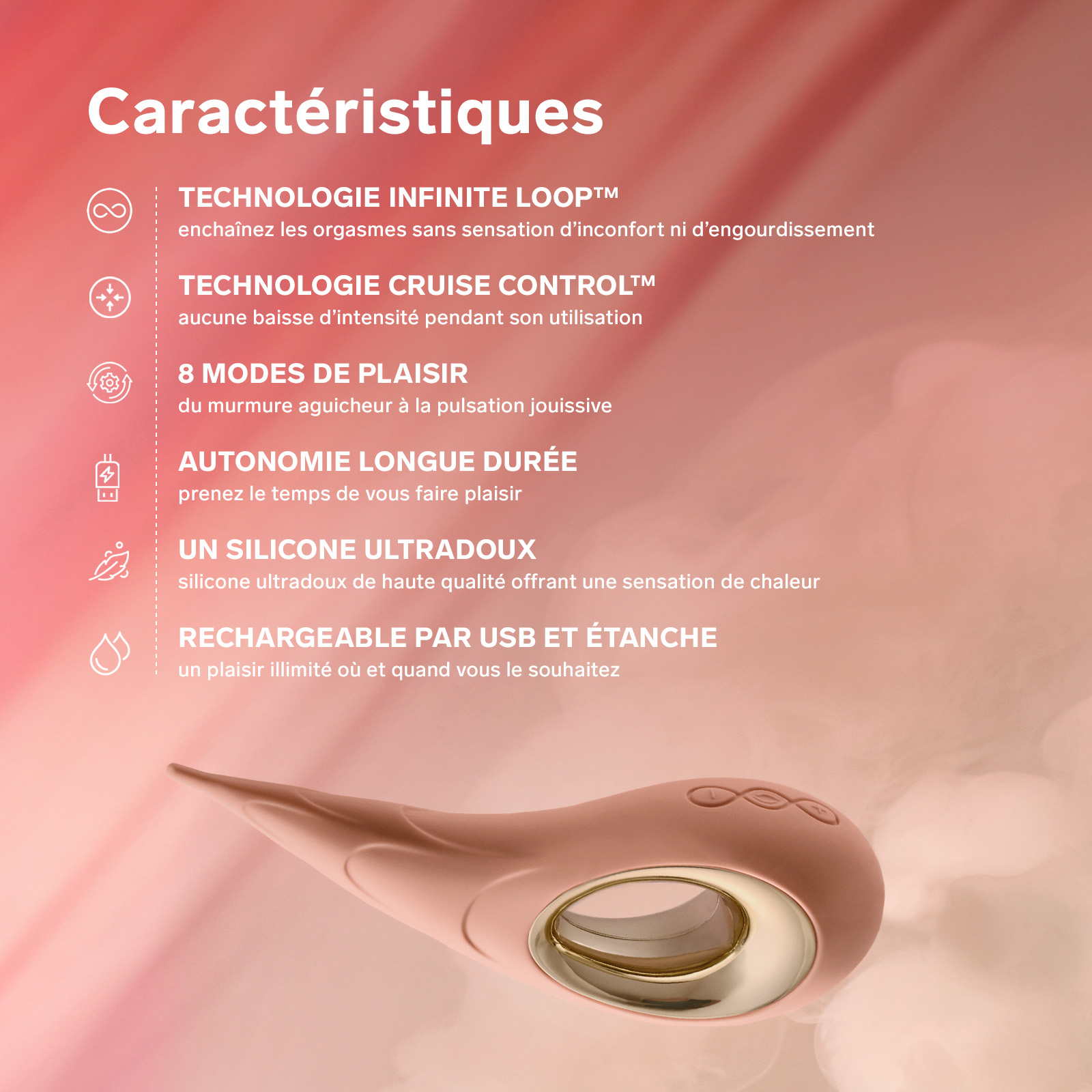 Stimulateur clitoridien ciblé LELO Jaune