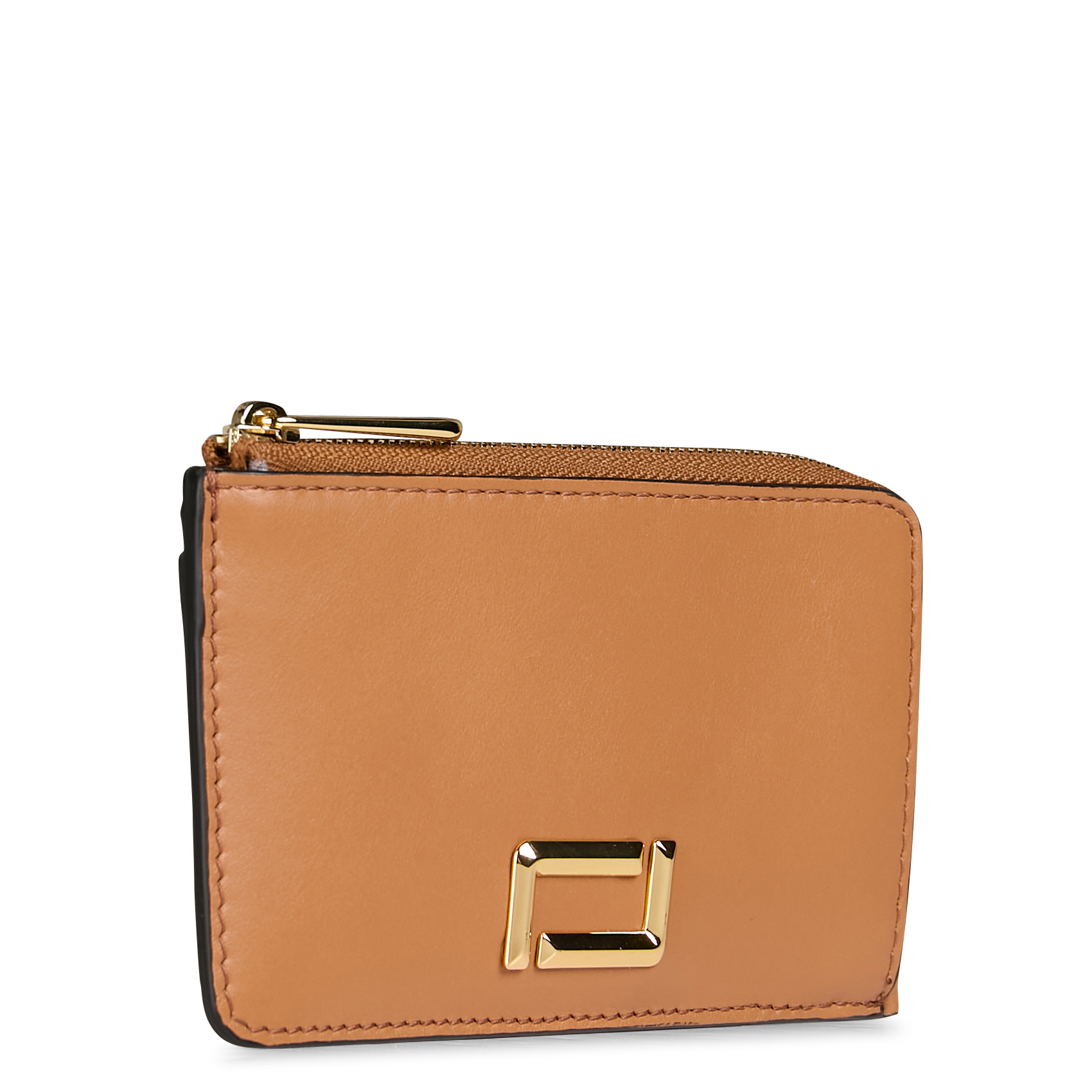 Porte-cartes en cuir LANCEL Beige