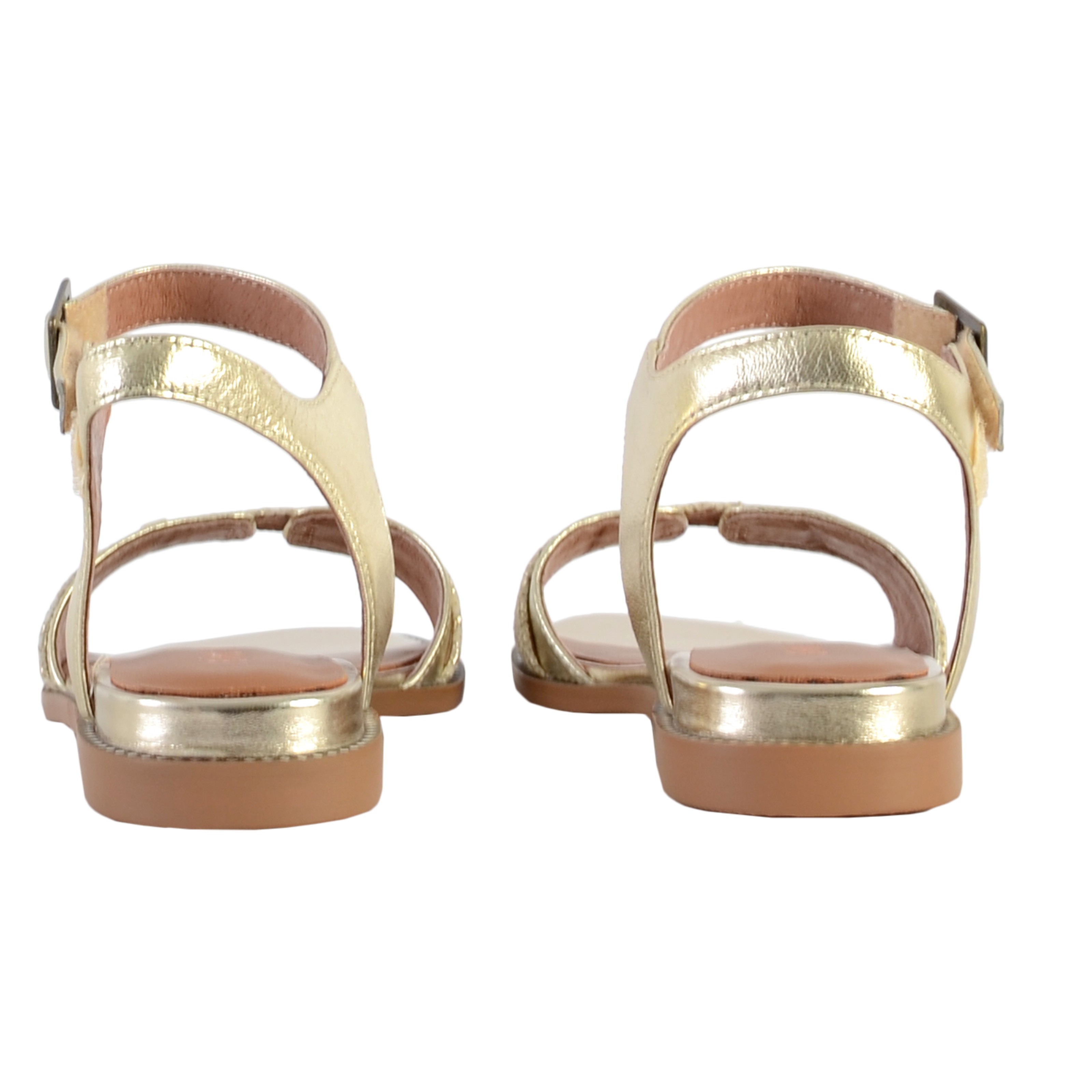 Soraya leather sandals EMILIE KARSTON Silver