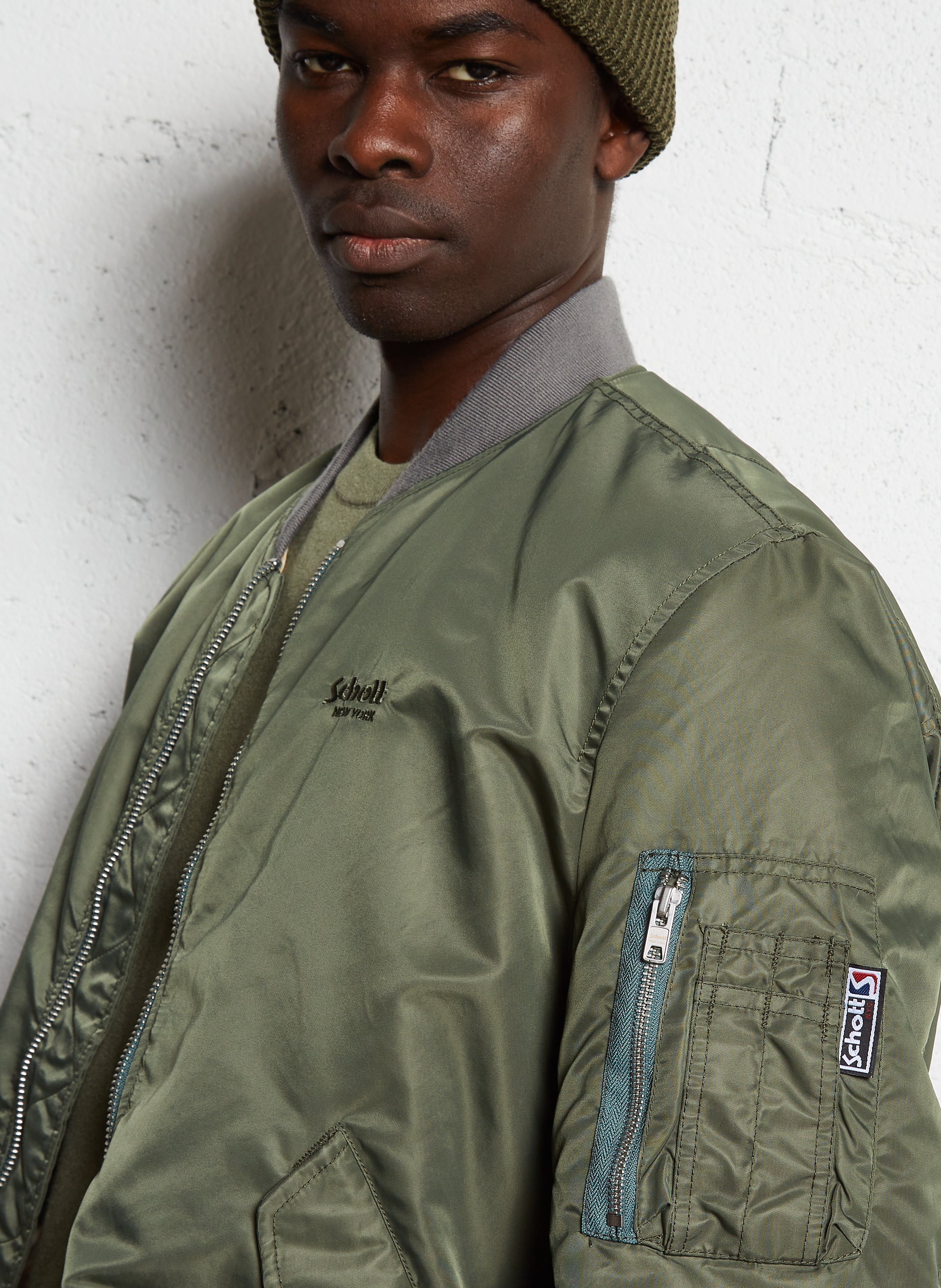 Blouson ample vintage  SCHOTT Vert
