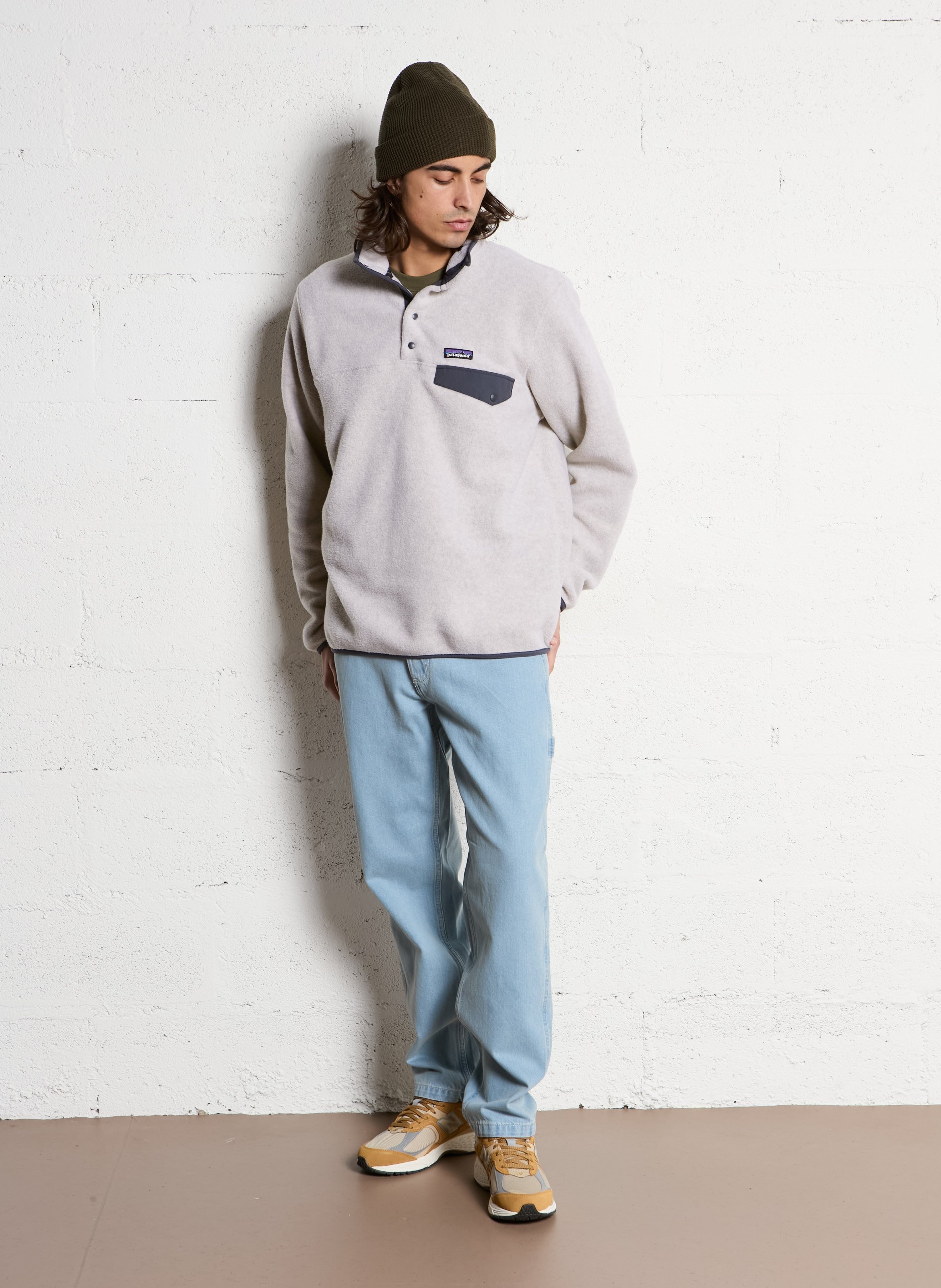 Loose-fit high-neck buttoned sweater PATAGONIA Blue