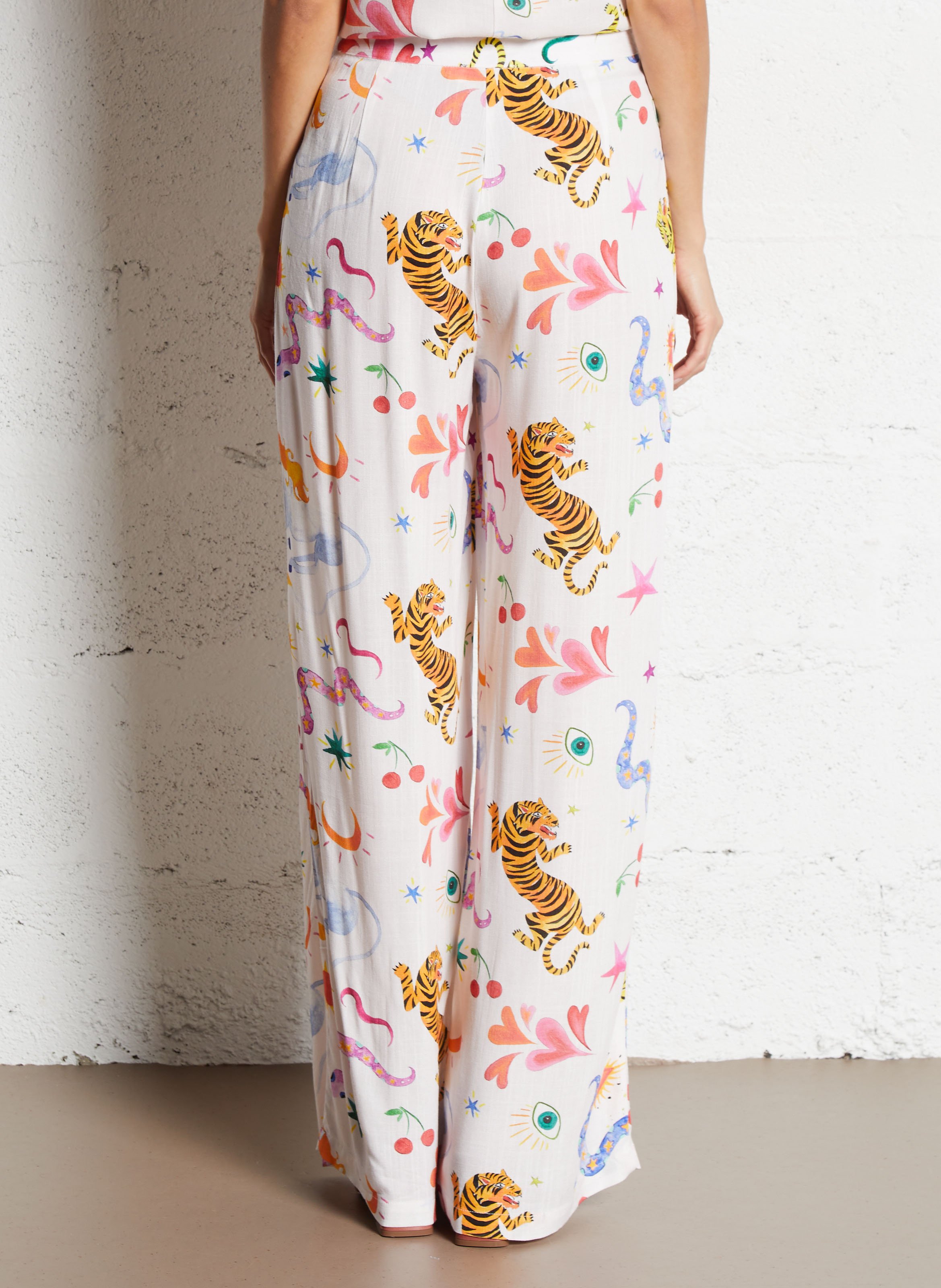 Norton printed straight trousers LA PETITE ETOILE Multicolored