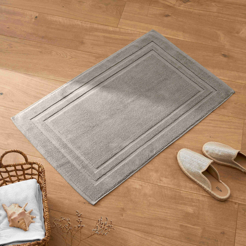 100% combed cotton bath mat COTON PUR Beige