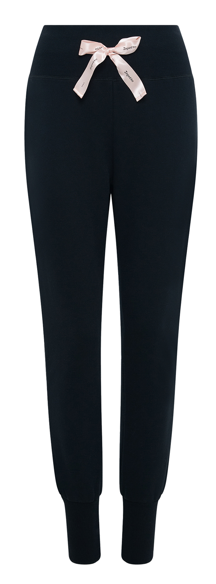 Slim-fit joggingbroek van sweatstof met hoge taille REPETTO Zwart