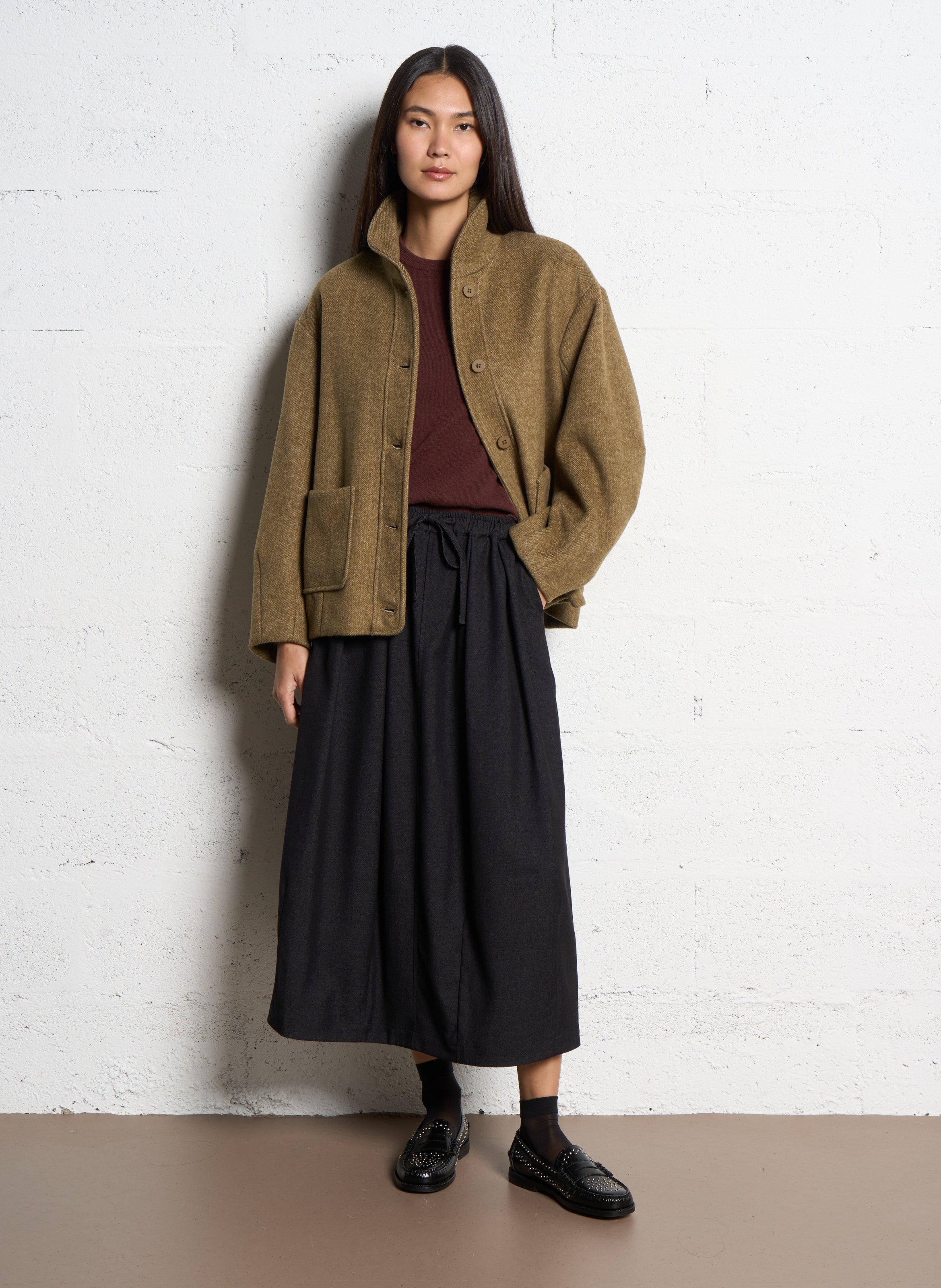 Oversized wool-blend jacket  JC SOPHIE Green