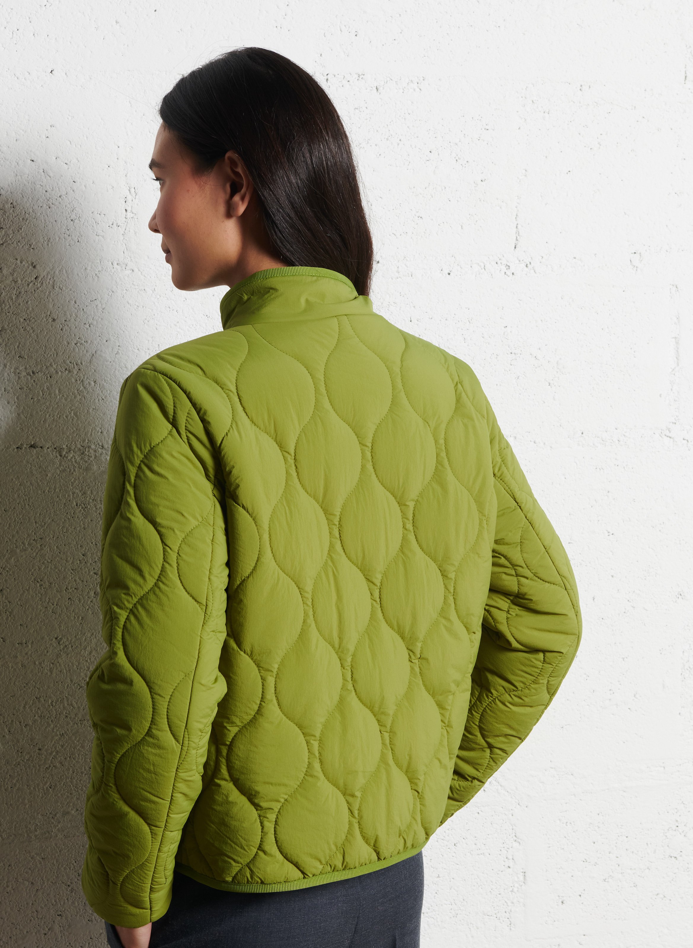 Veste droite matelassée  NICE THINGS Vert