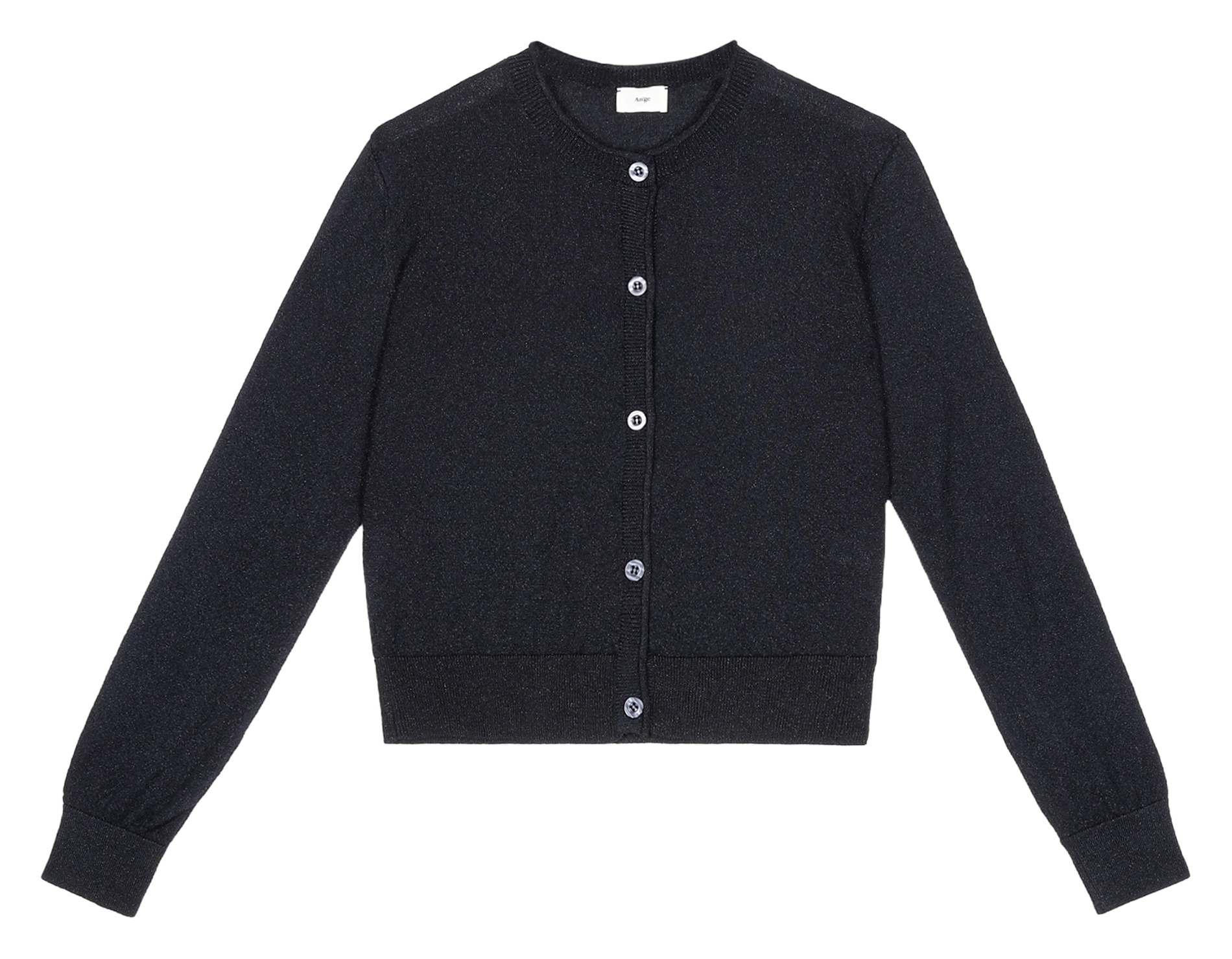 Cardigan droit boutonné  AN'GE Bleu