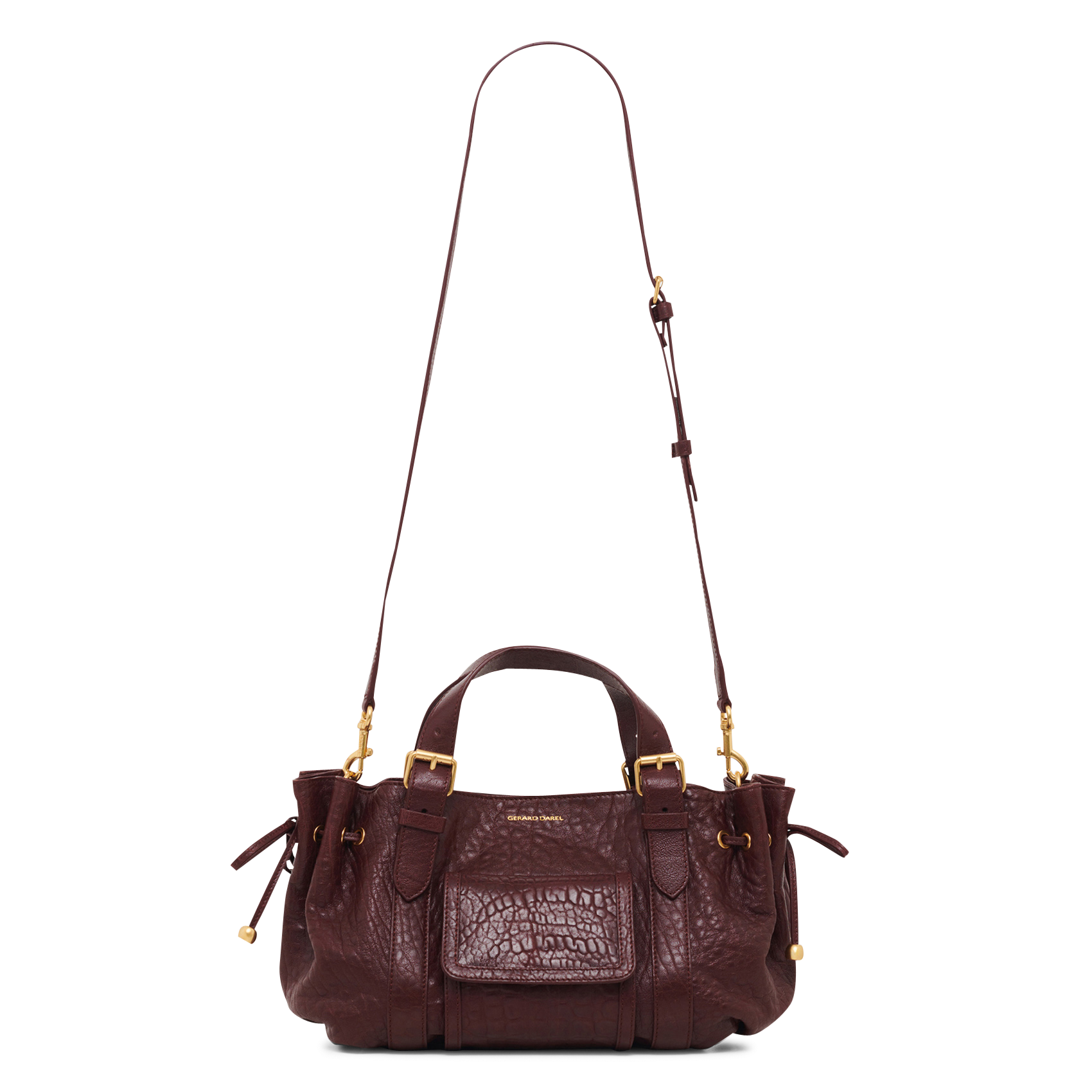 A-line leather skirt GERARD DAREL Red