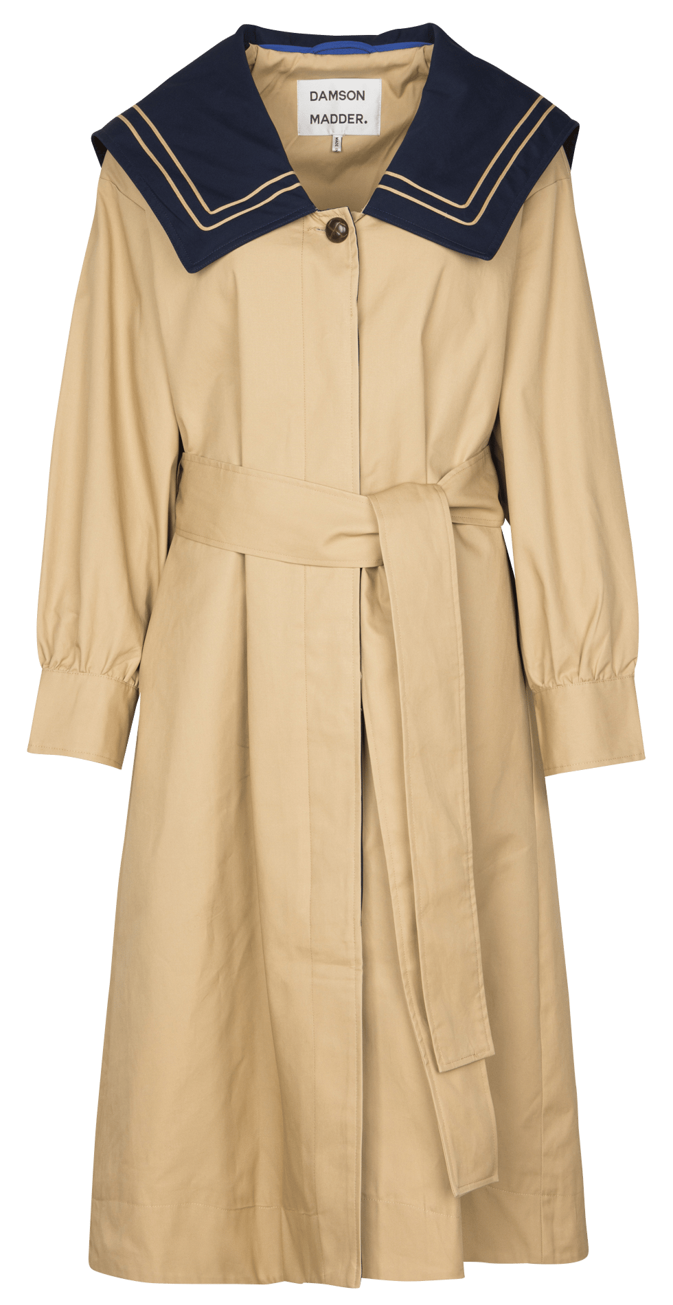 Trench en coton bio DAMSON MADDER Beige