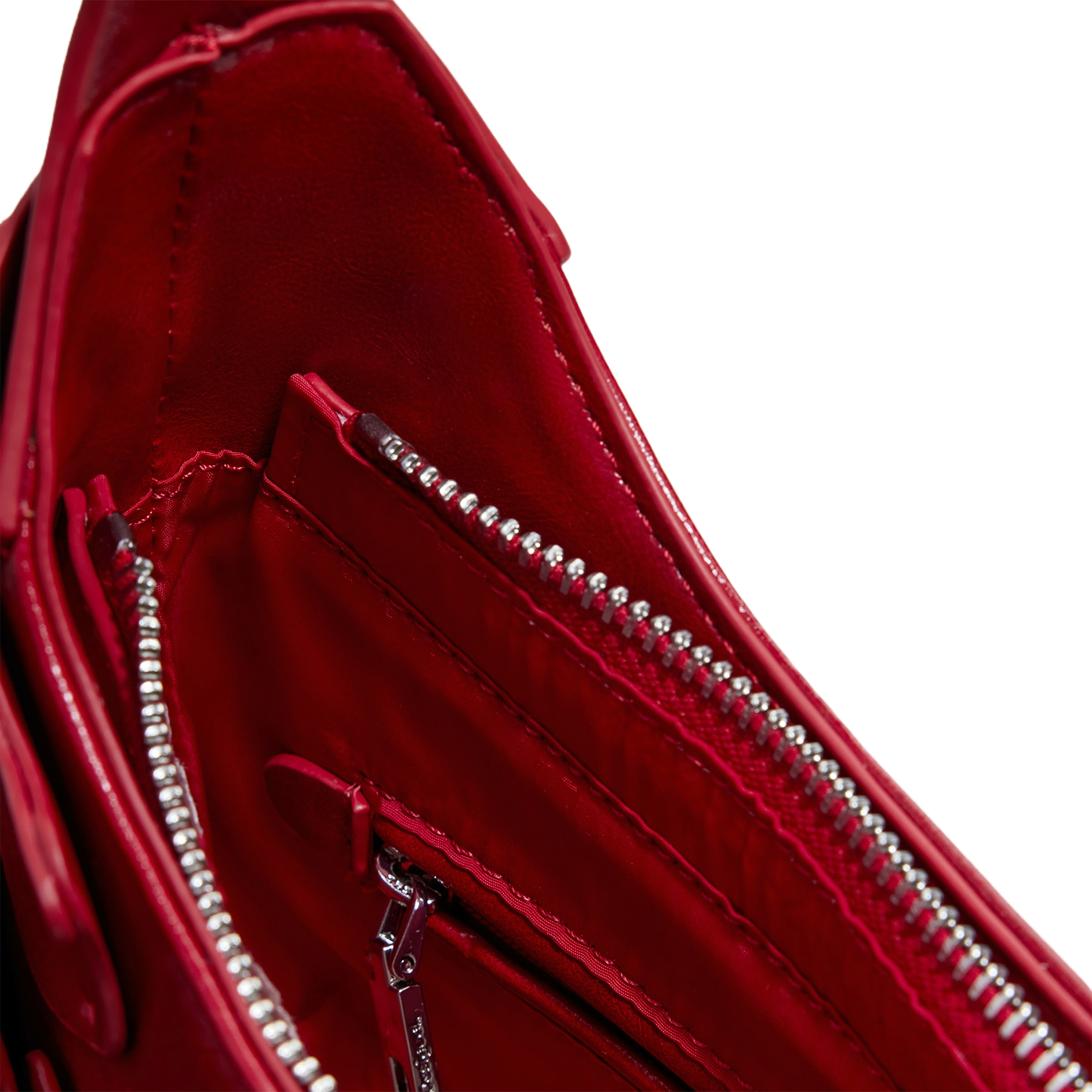 Sac épaule effet cuir à fleurs DESIGUAL Rouge