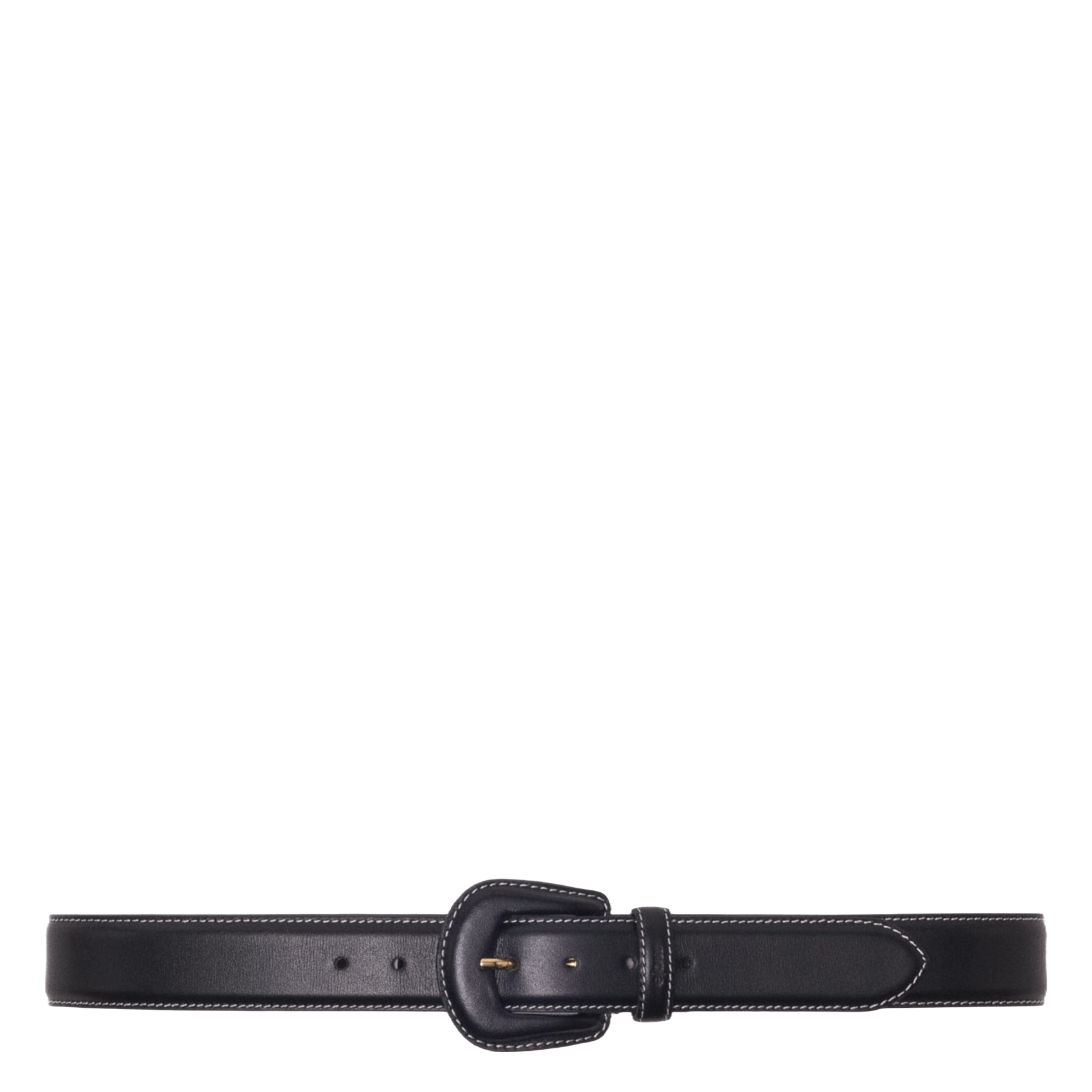 - Gespsluiting. - Breedte: 3 cm.  MAJE Zwart