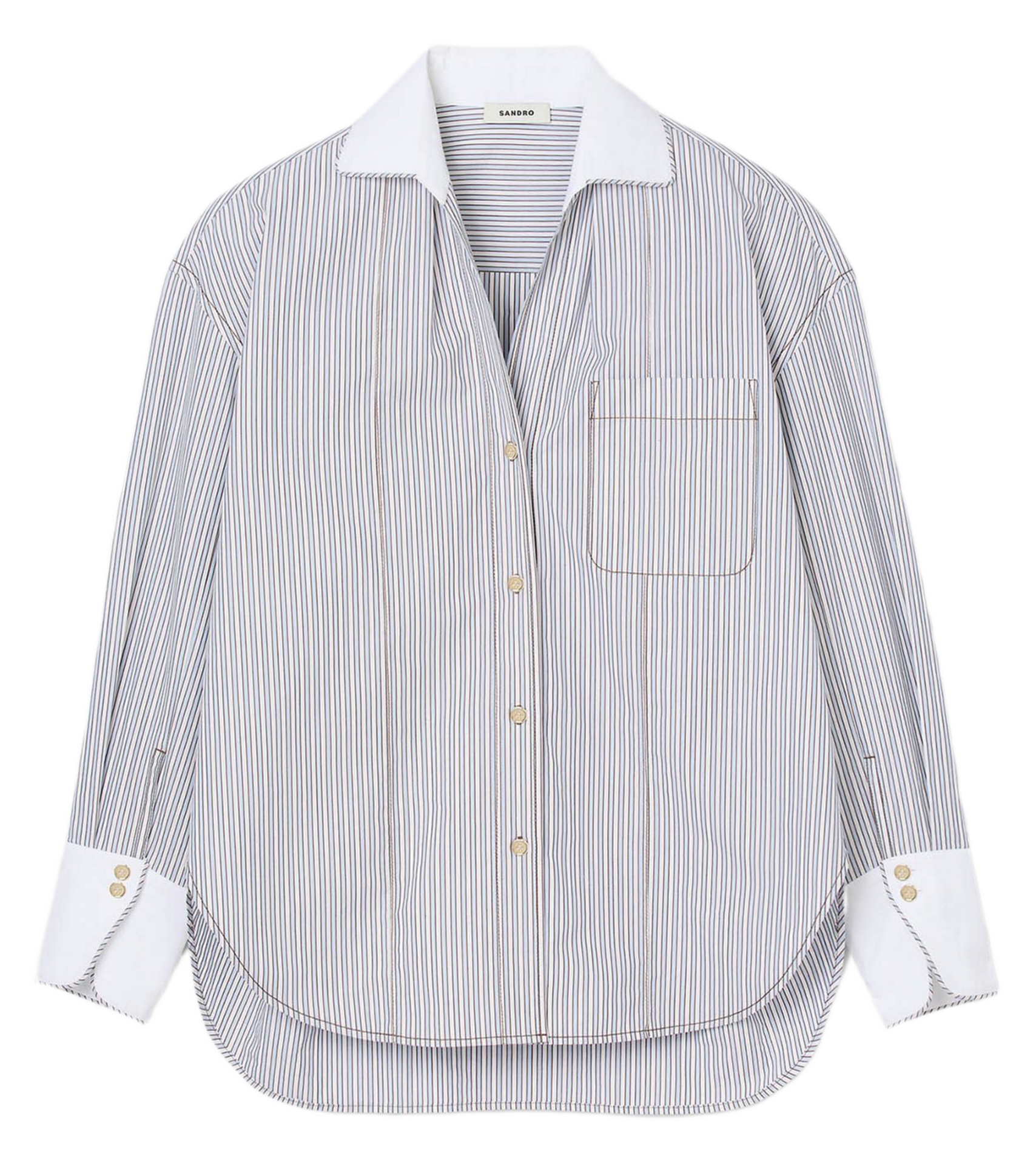 Loose shirt SANDRO Beige