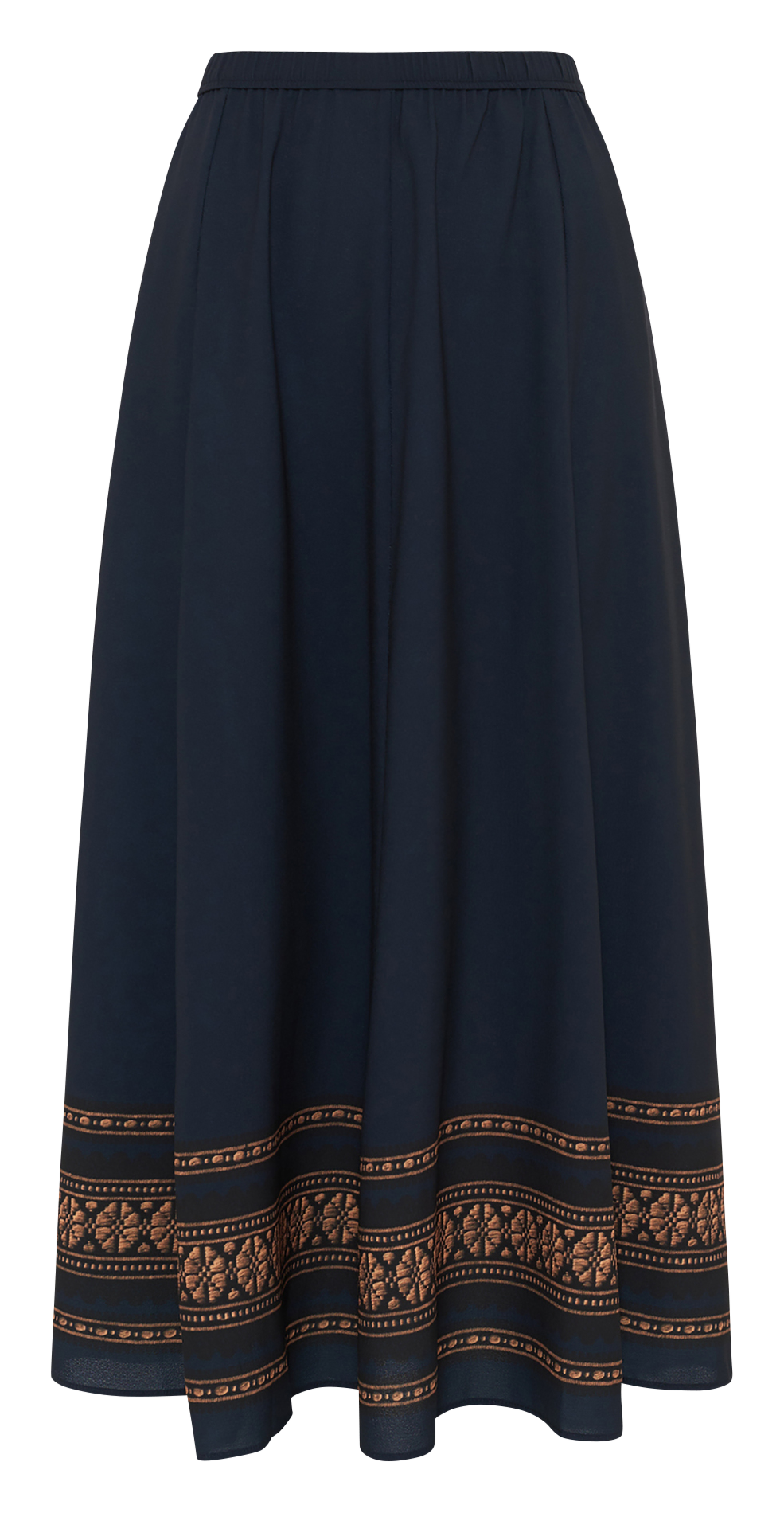 Jupe midi imprimée GERARD DAREL Bleu