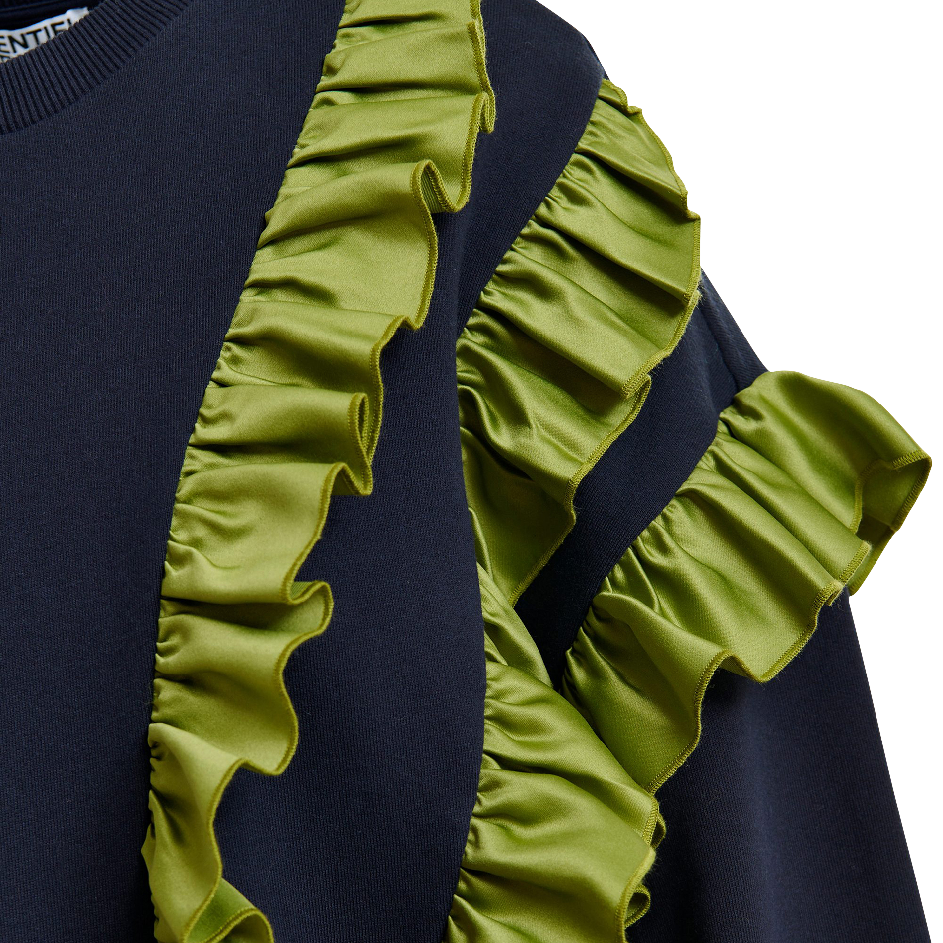 Sweat col rond en coton mélangé ESSENTIEL ANTWERP Bleu