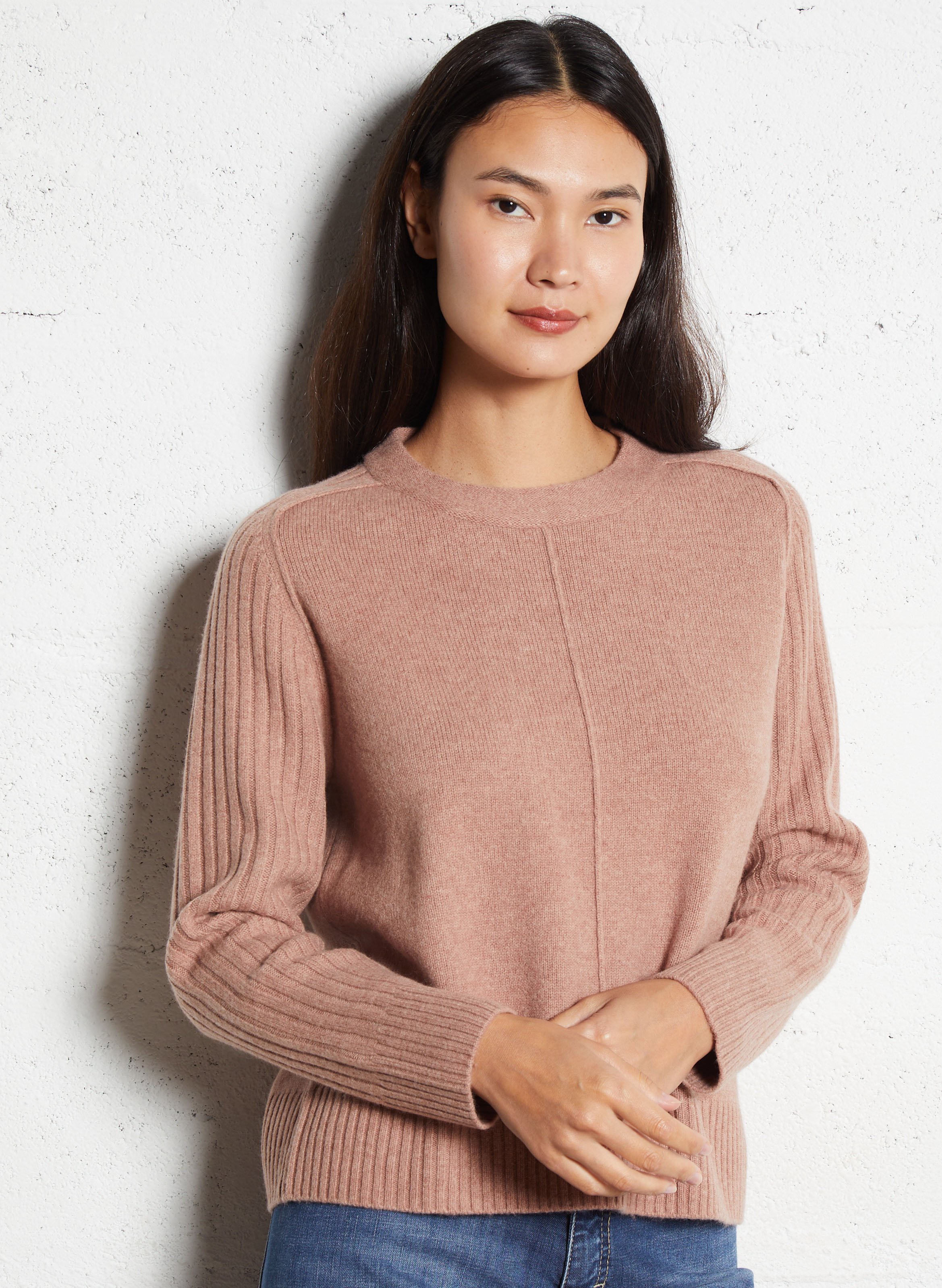 Straight round neck wool sweater MAISON 123