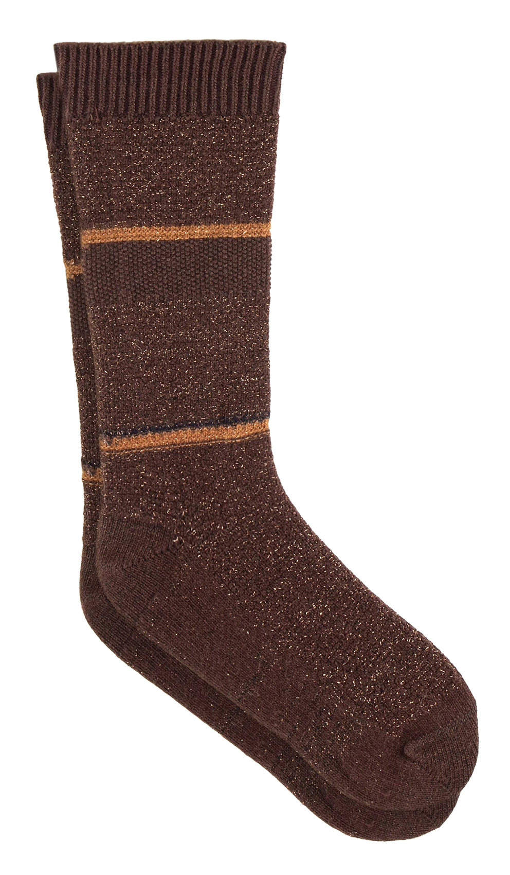Chaussettes hautes métallisées SESSUN Marron