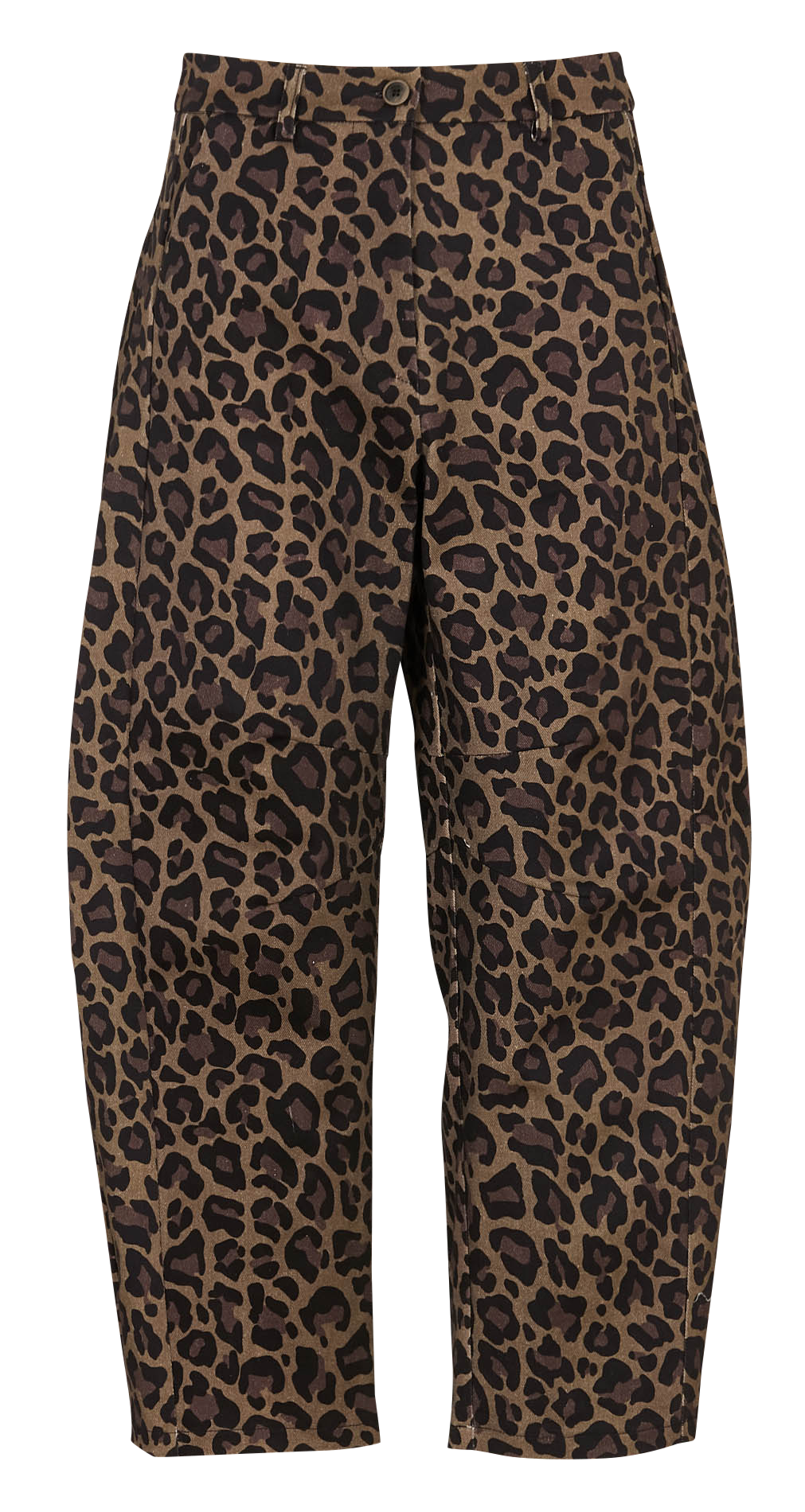 Jean droit léopard IMPERIAL Marron