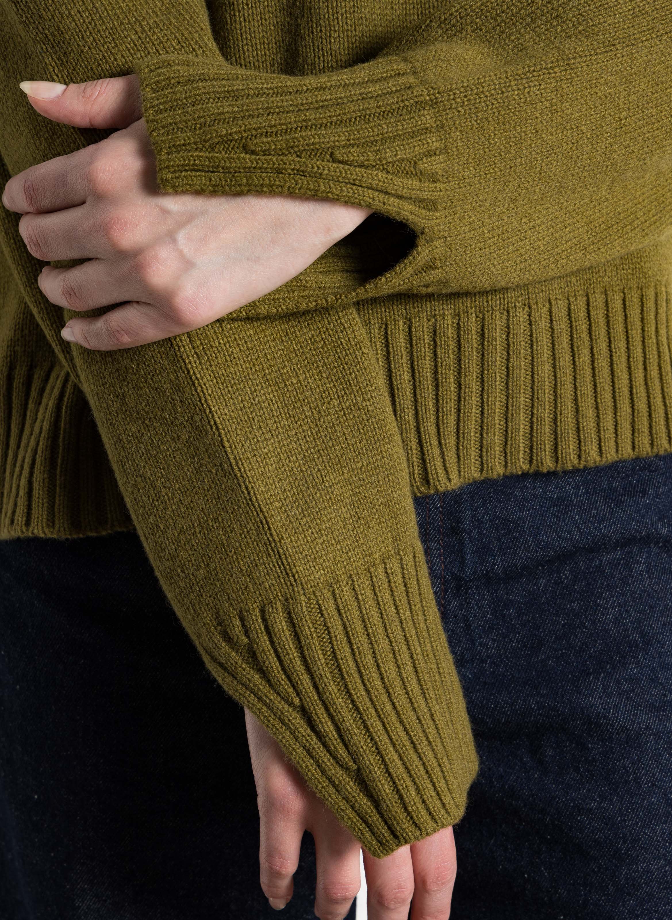 Gestreepte wollen trui SOEUR Bruin