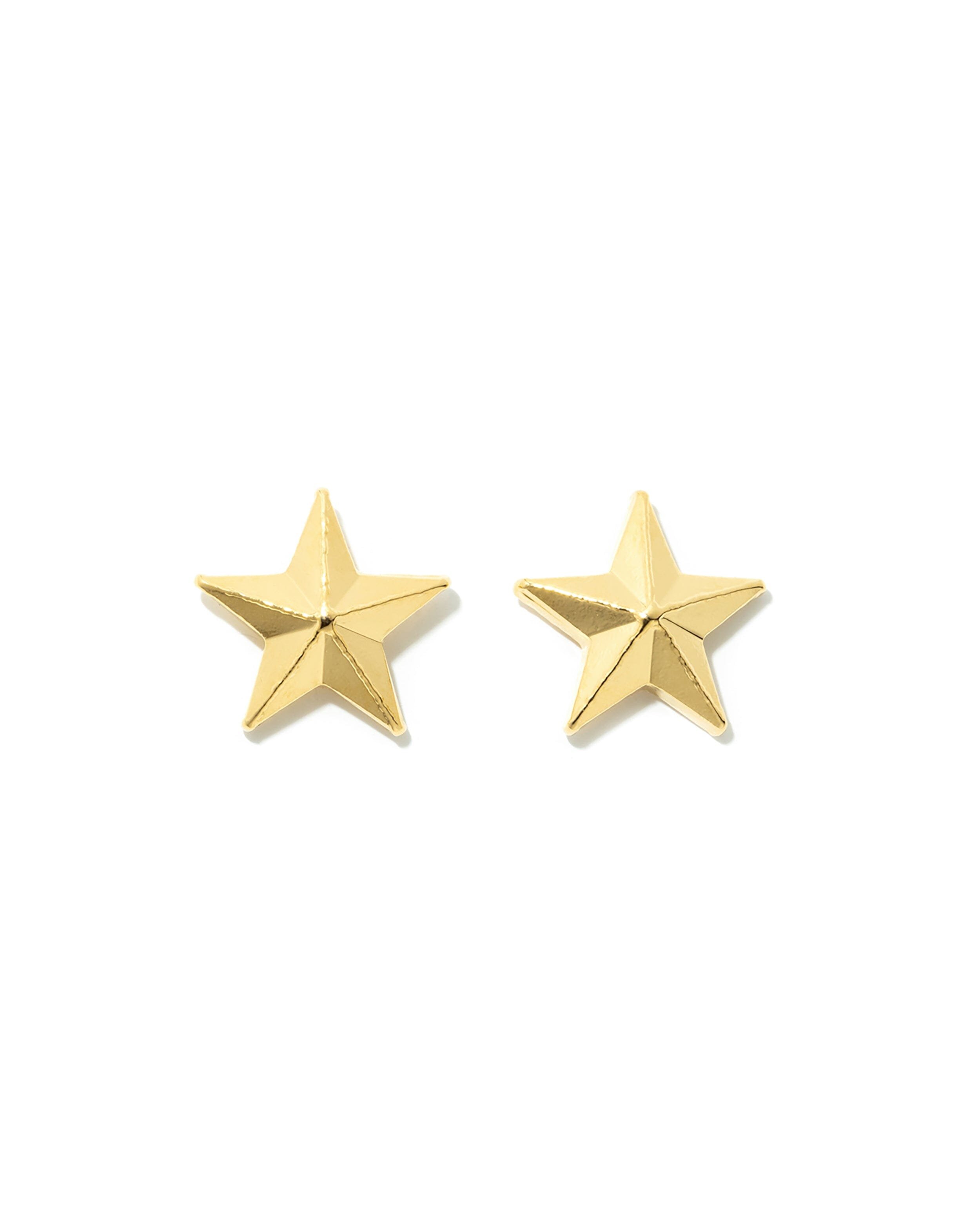 Small star stud earrings silver plated MONSIEUR SIMONE