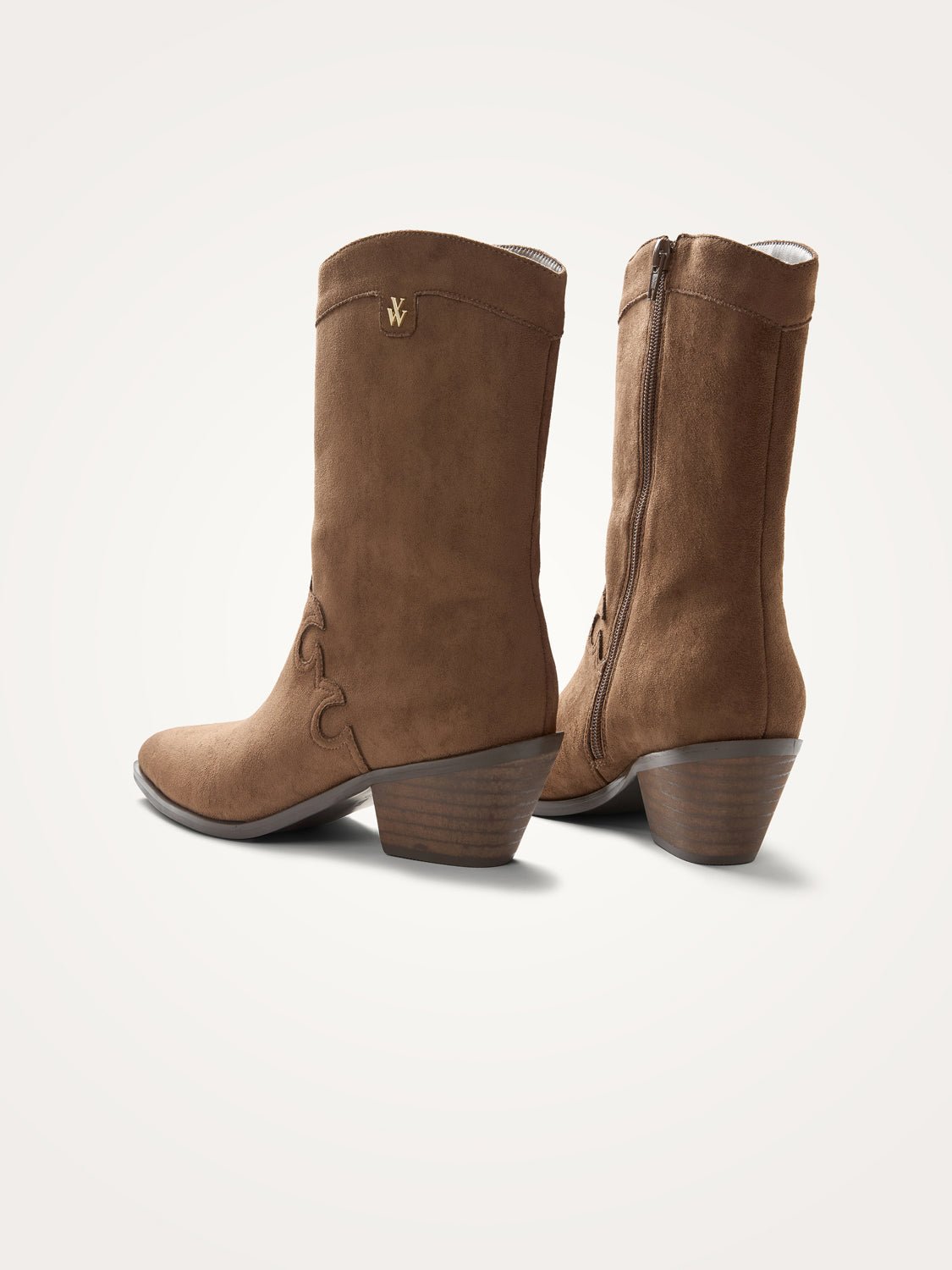 High cowboy boots VANESSA WU Brown