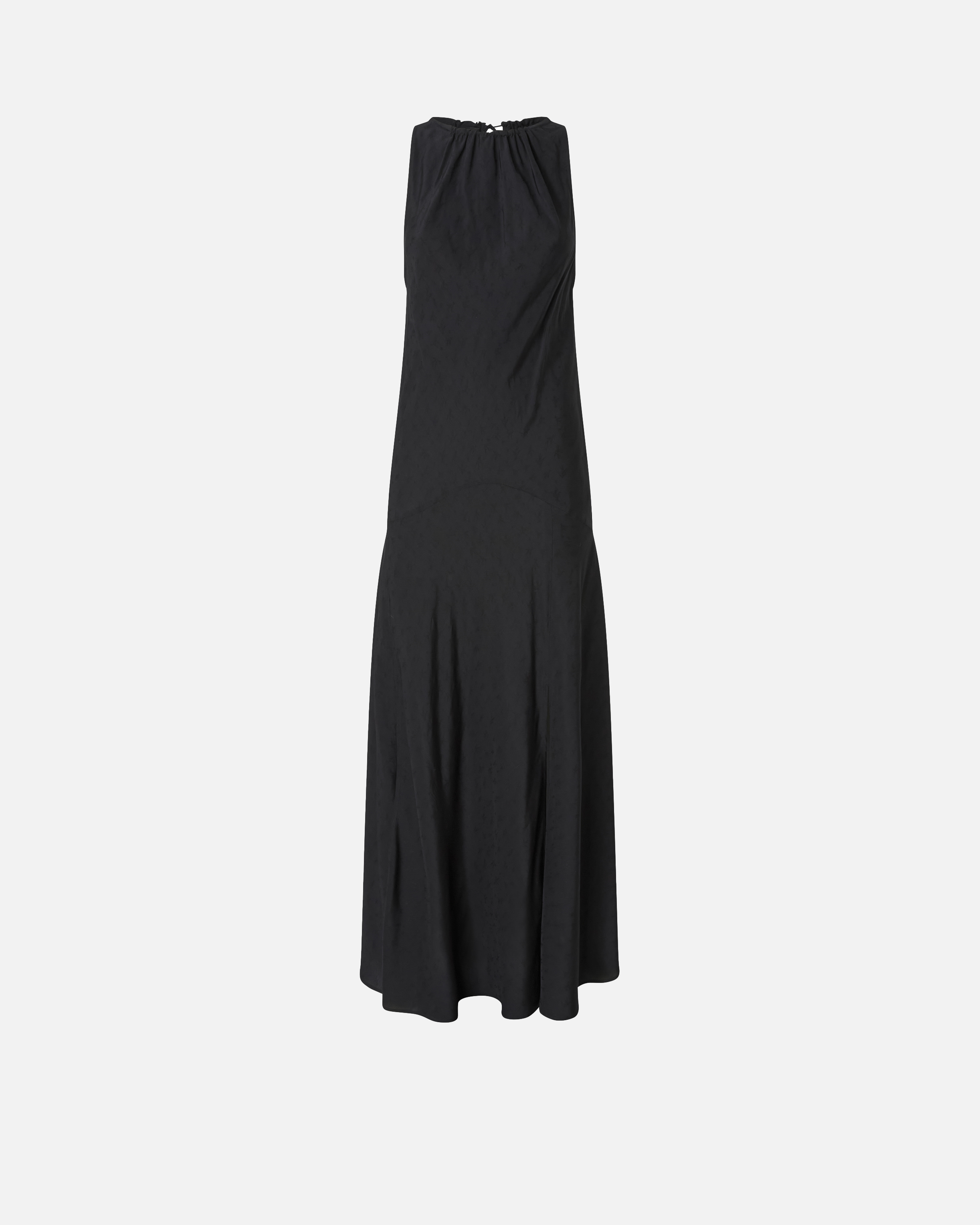 Long viscose jacquard dress PINKO Black