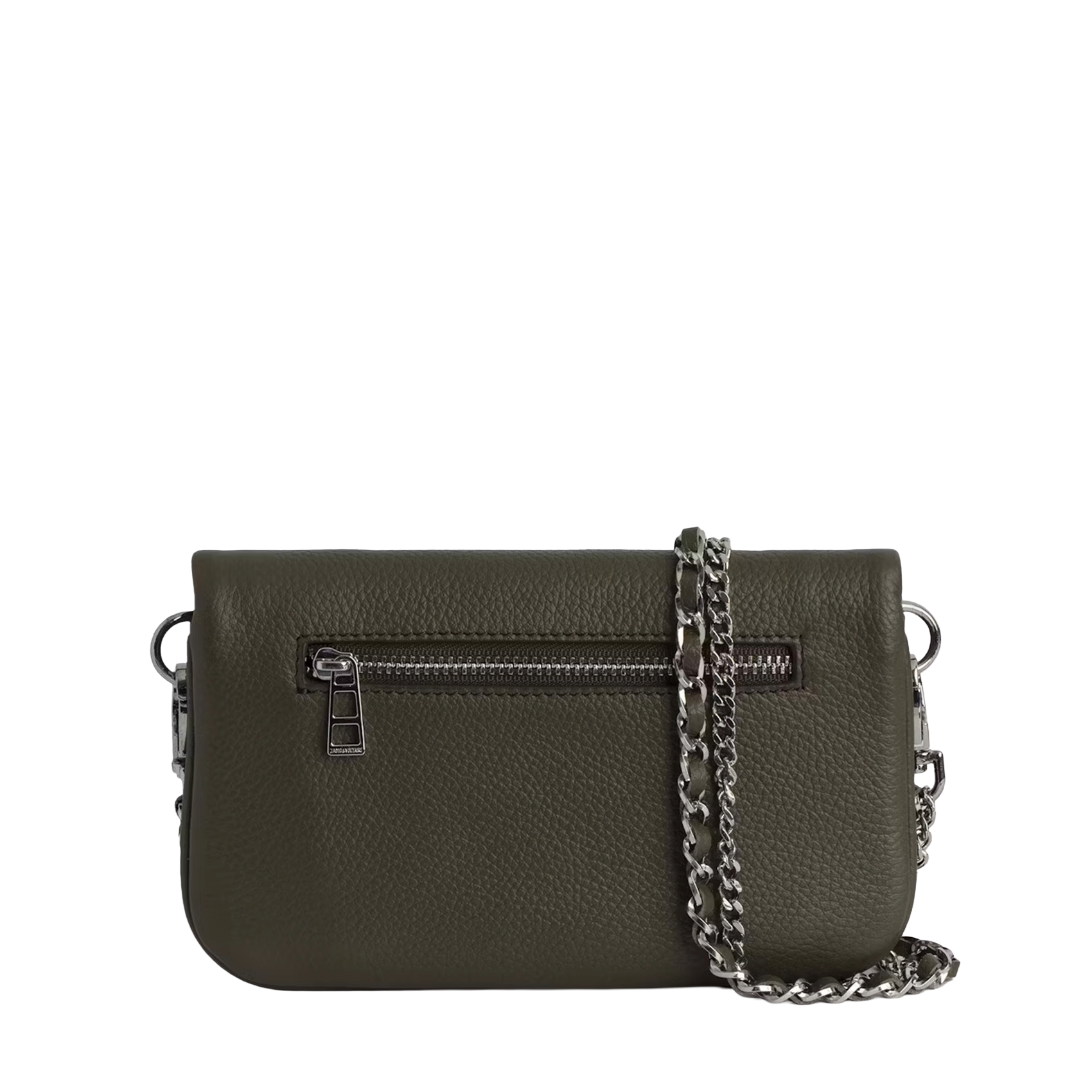Abend-Clutch aus Leder ZADIG&VOLTAIRE Grun