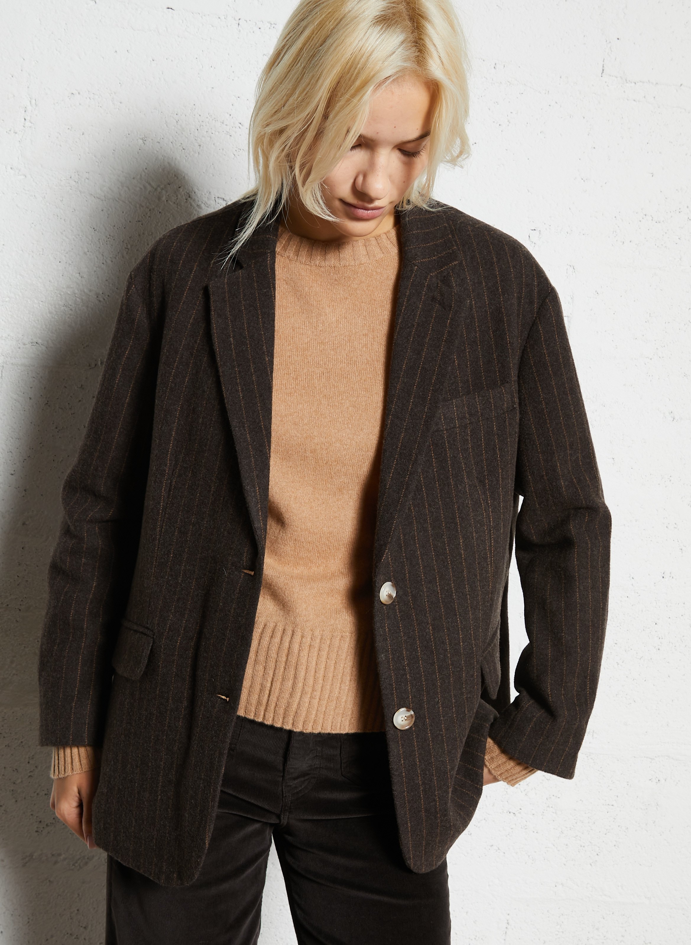 Striped wool blend blazer HOD PARIS