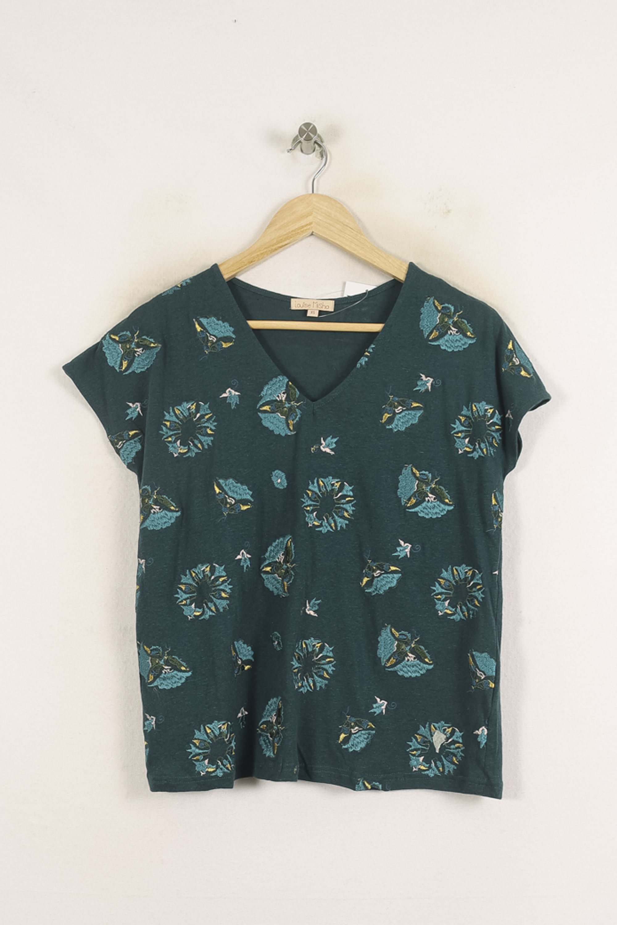 Tommy Badge T-shirt LOUISE MISHA - Seconde Main Green