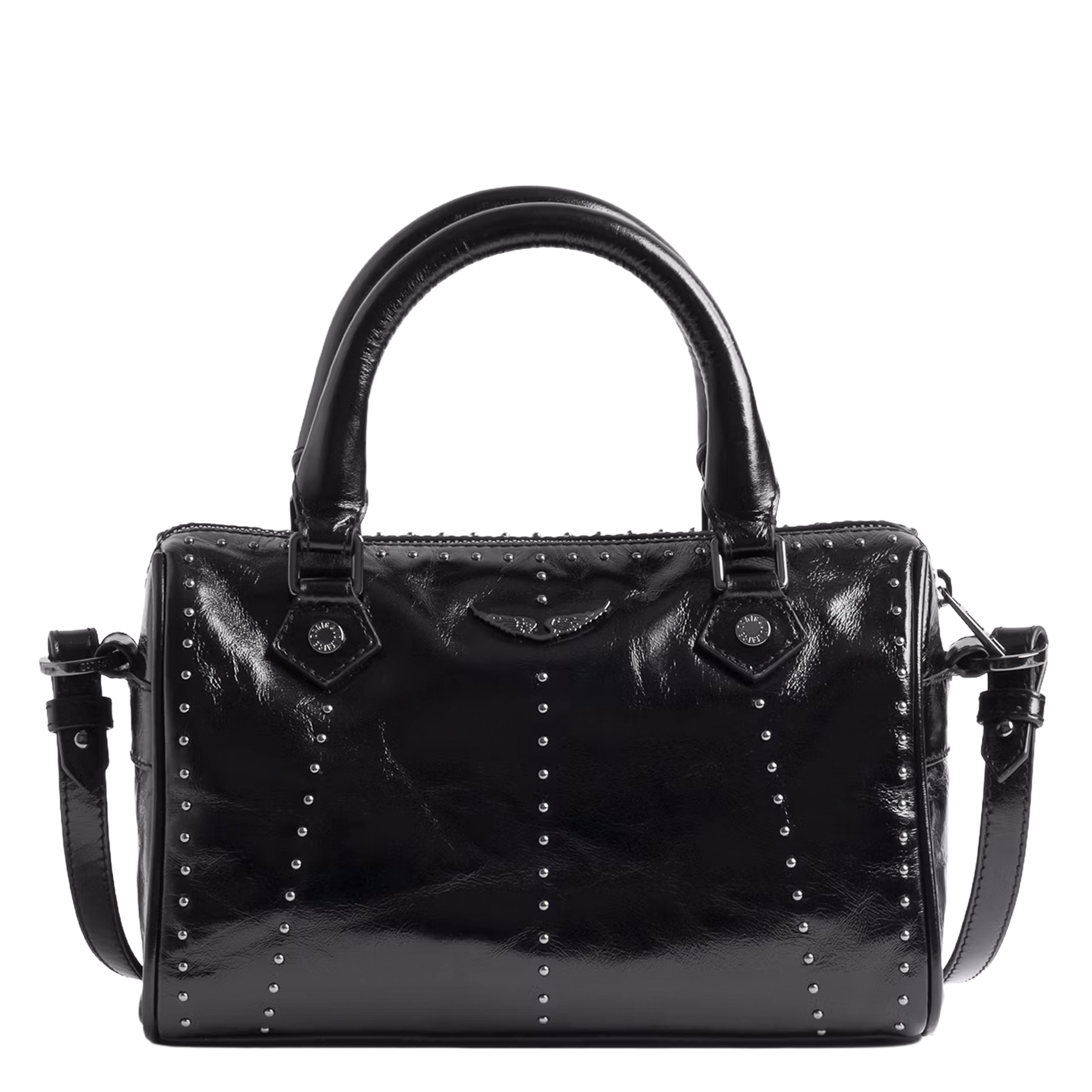 Patent leather shoulder bag ZADIG&VOLTAIRE Black