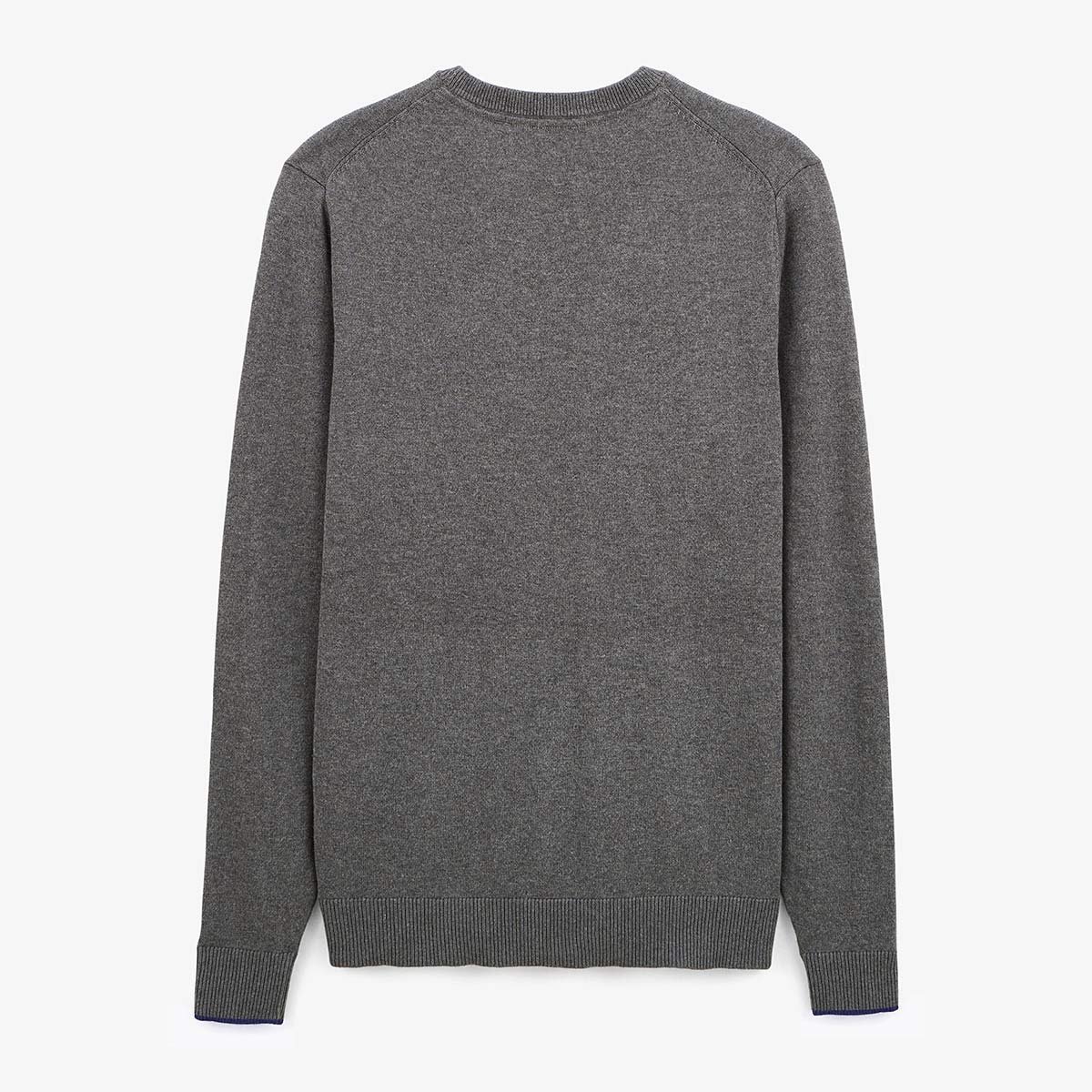 Sweater with plain round neckline SERGE BLANCO Grey