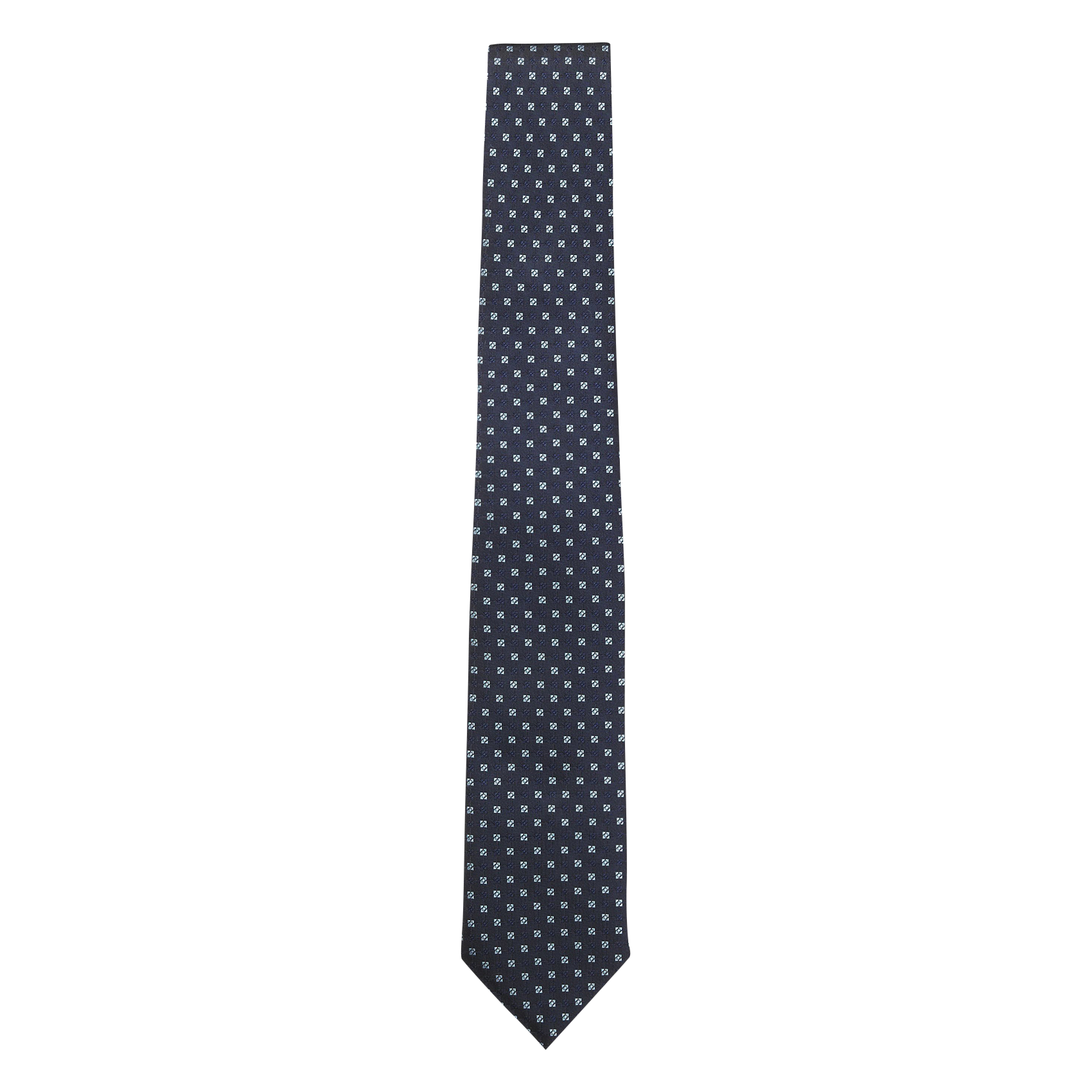 Printed silk blend tie BOSS Blue