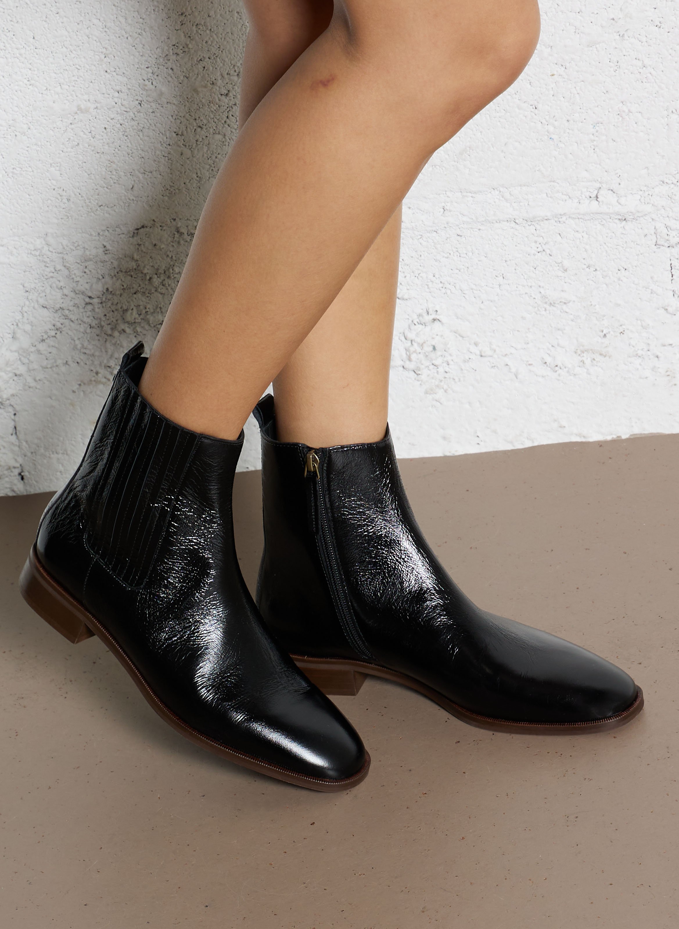 Bottines en cuir BOCAGE Noir