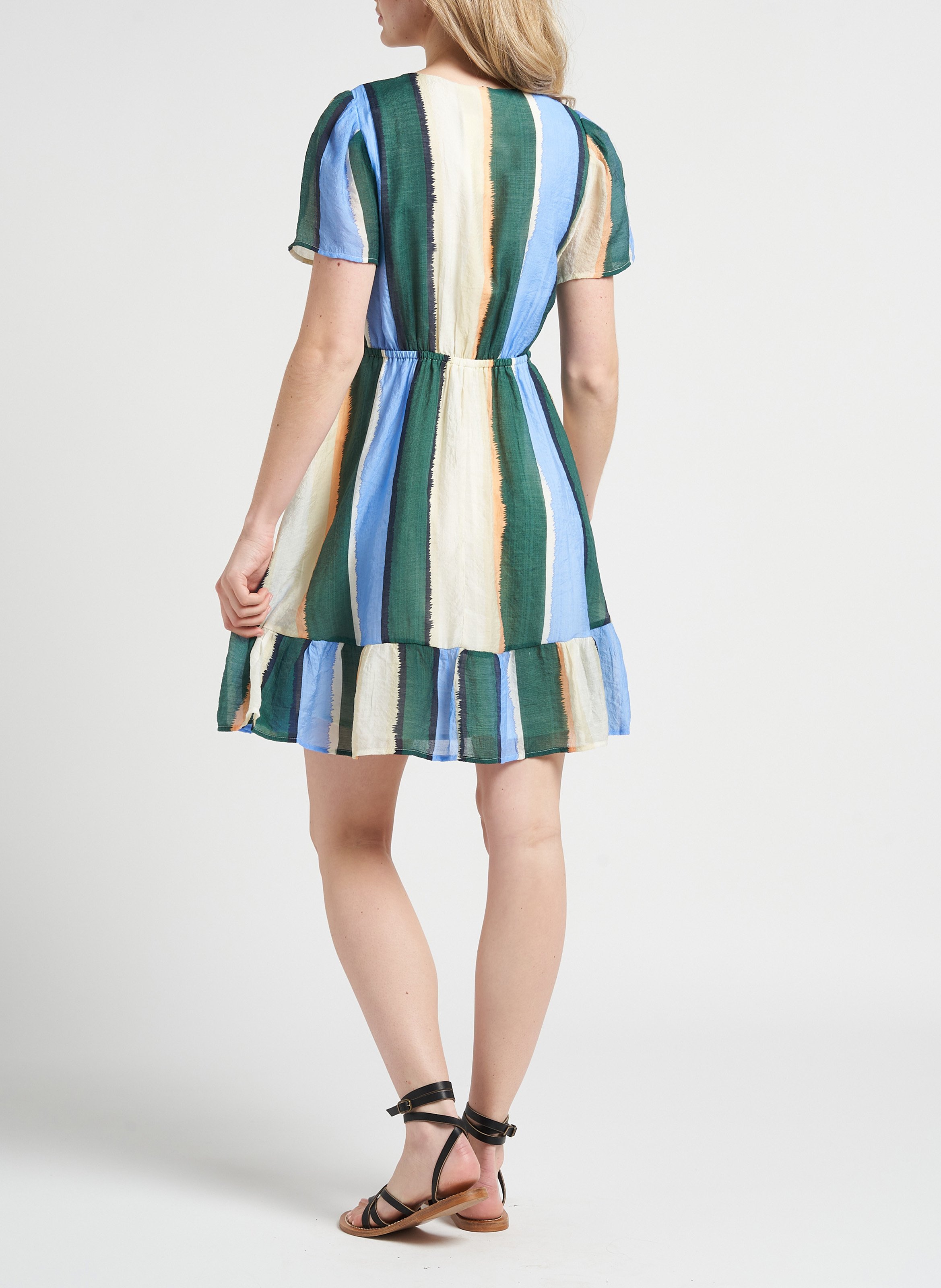 Kurzes Midikleid mit buntem Print OBJECT Grun