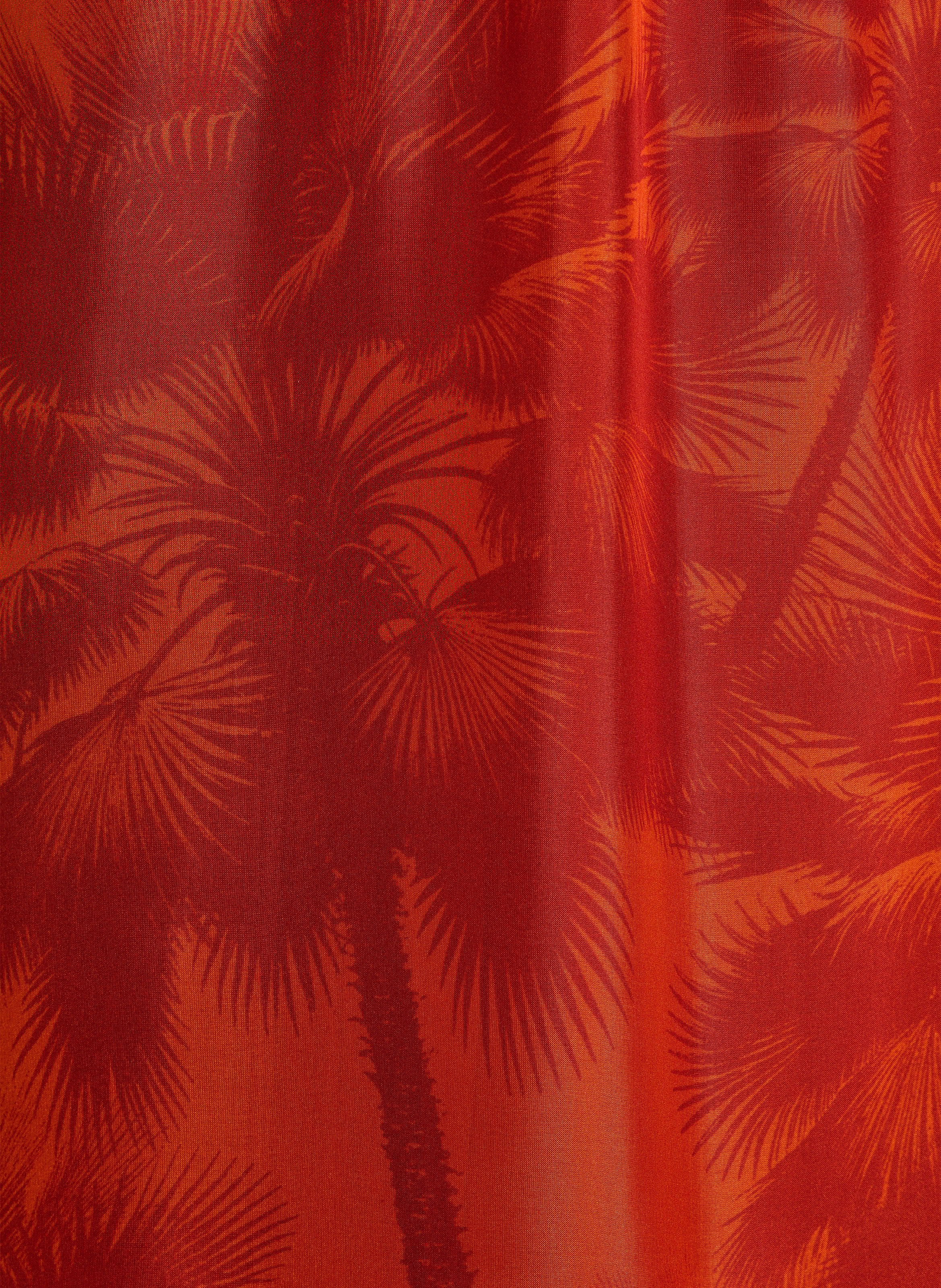 Halflange jurk met print LA FEE MARABOUTEE Oranje