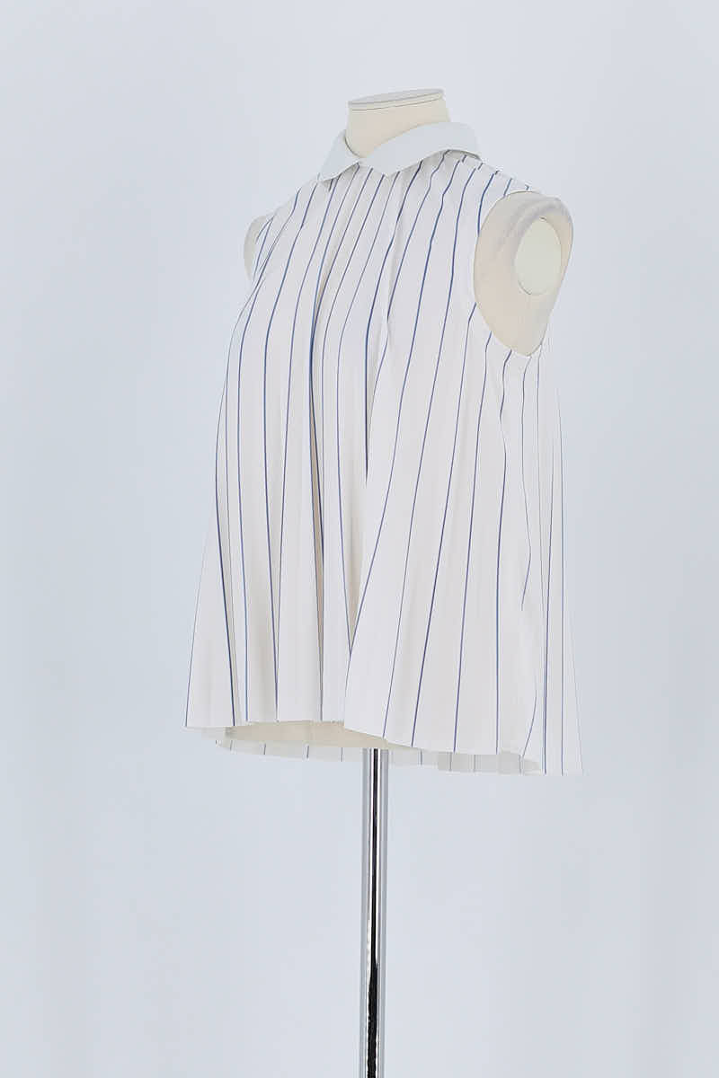 Azawood sleeveless top LACOSTE - SECONDE MAIN White